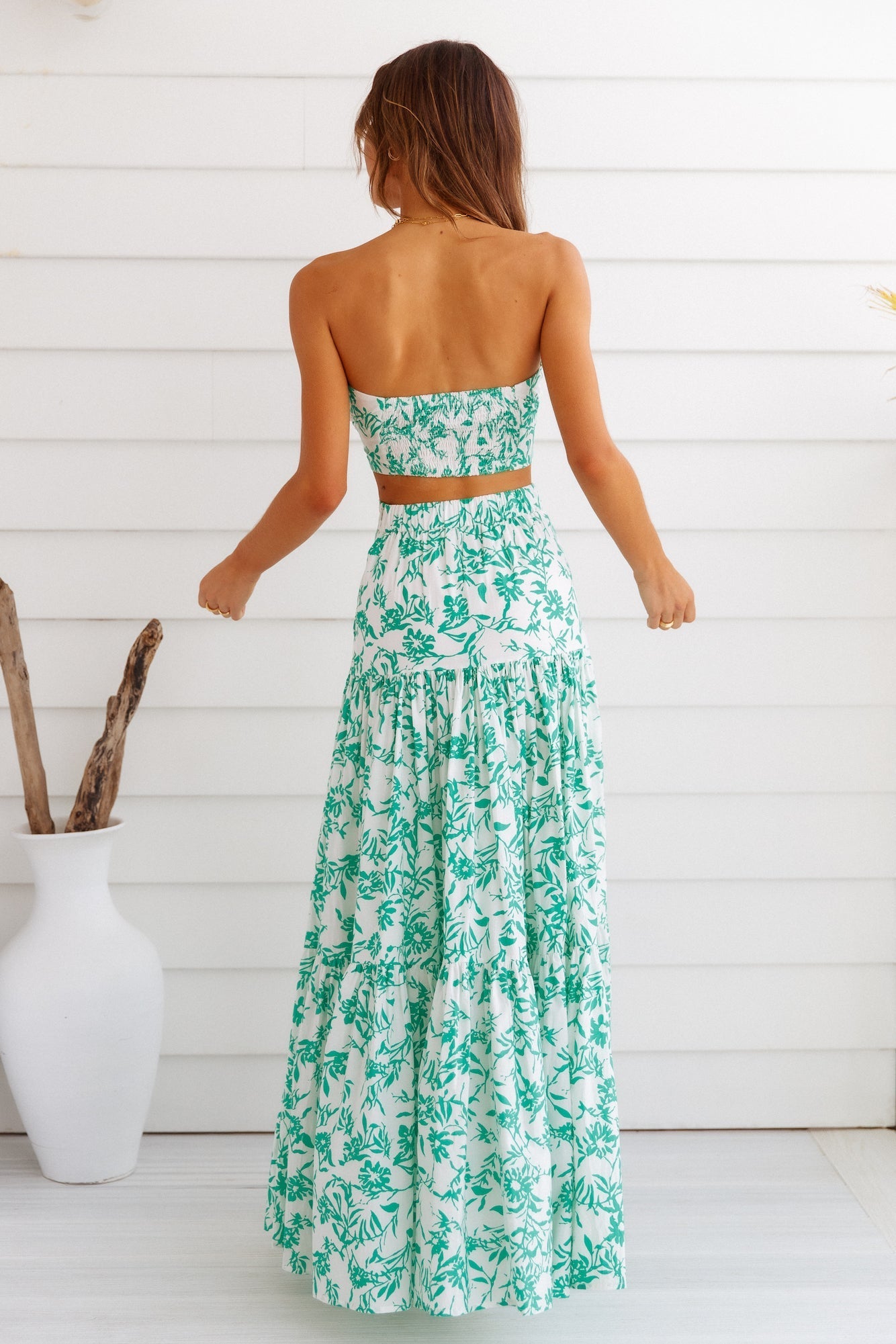 Ayla Maxi Skirt Green