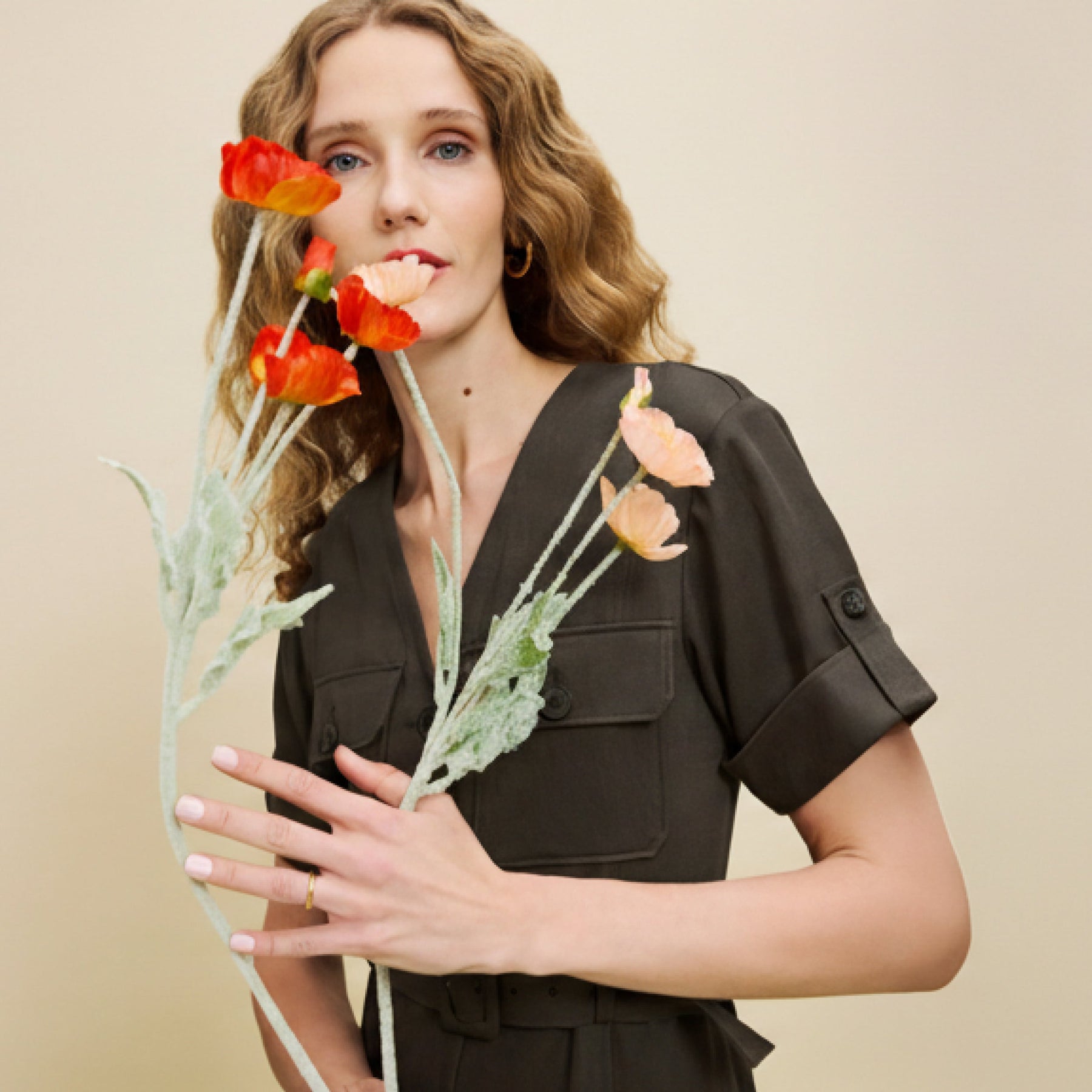 Artemis Safari Dress - Everyday Twill :: Anchor