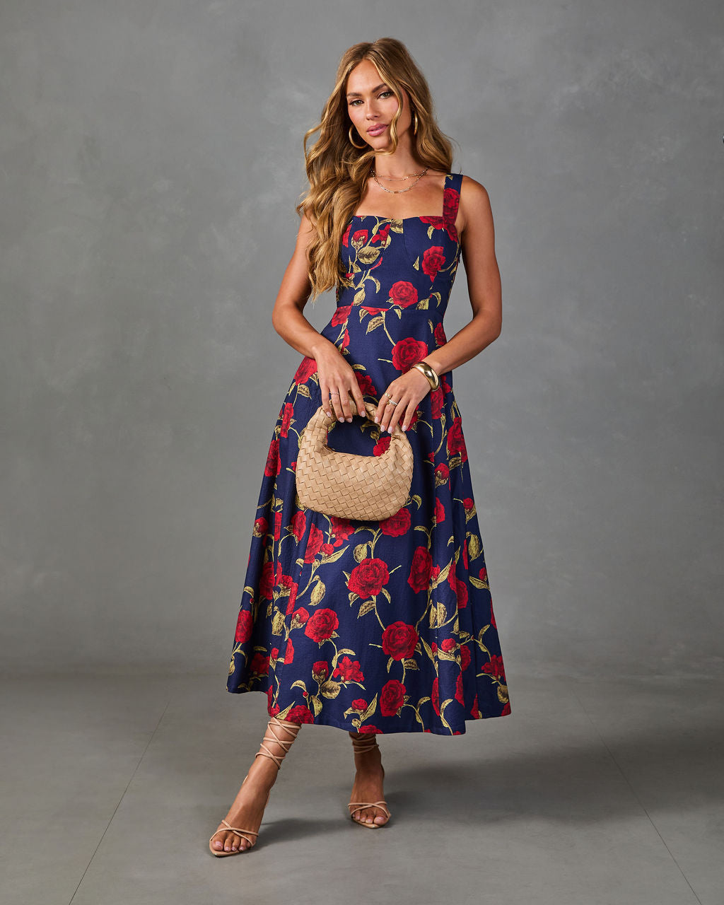 Ivy Garden Floral Midi Dress