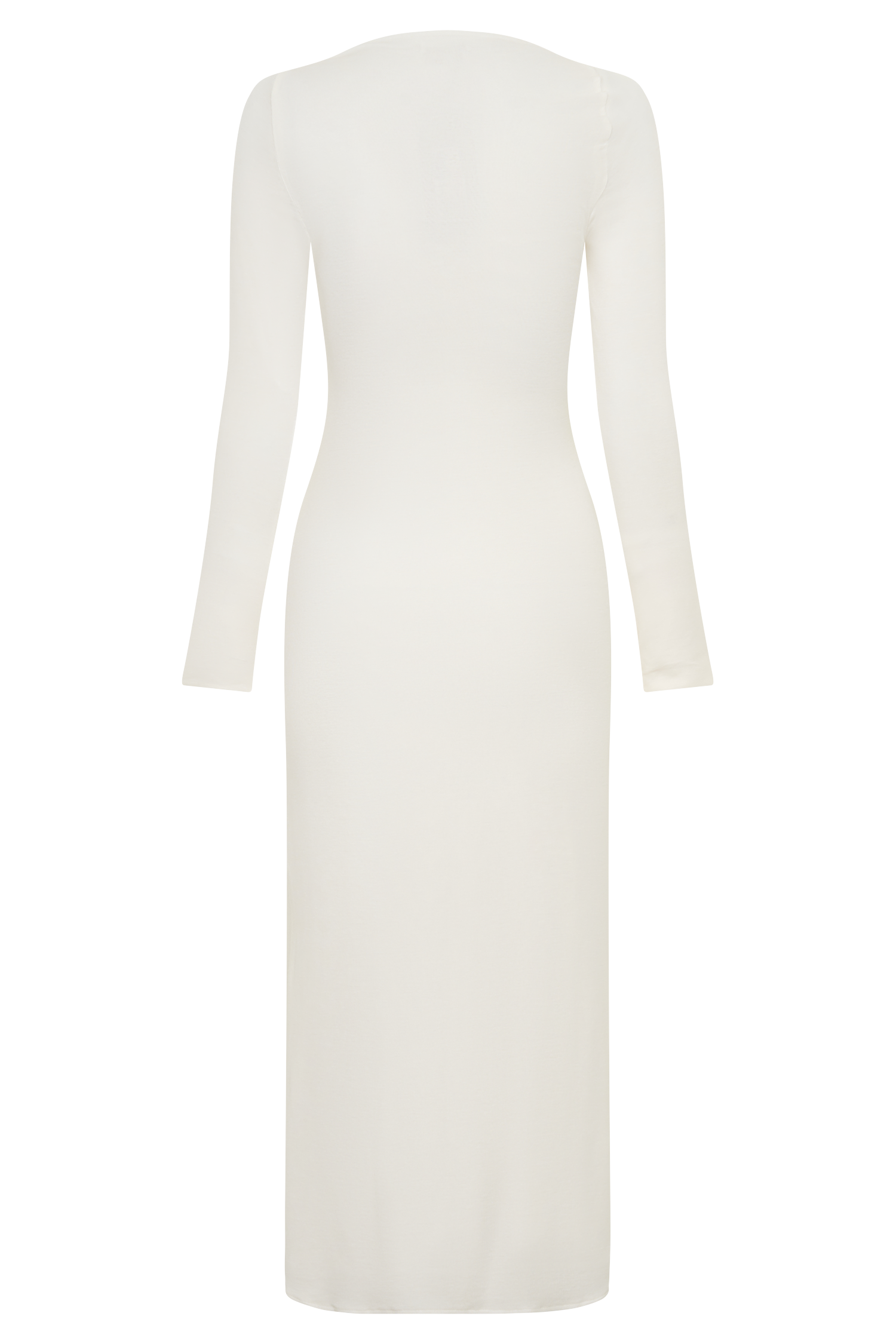 Freja Long Sleeve Midi Dress - White