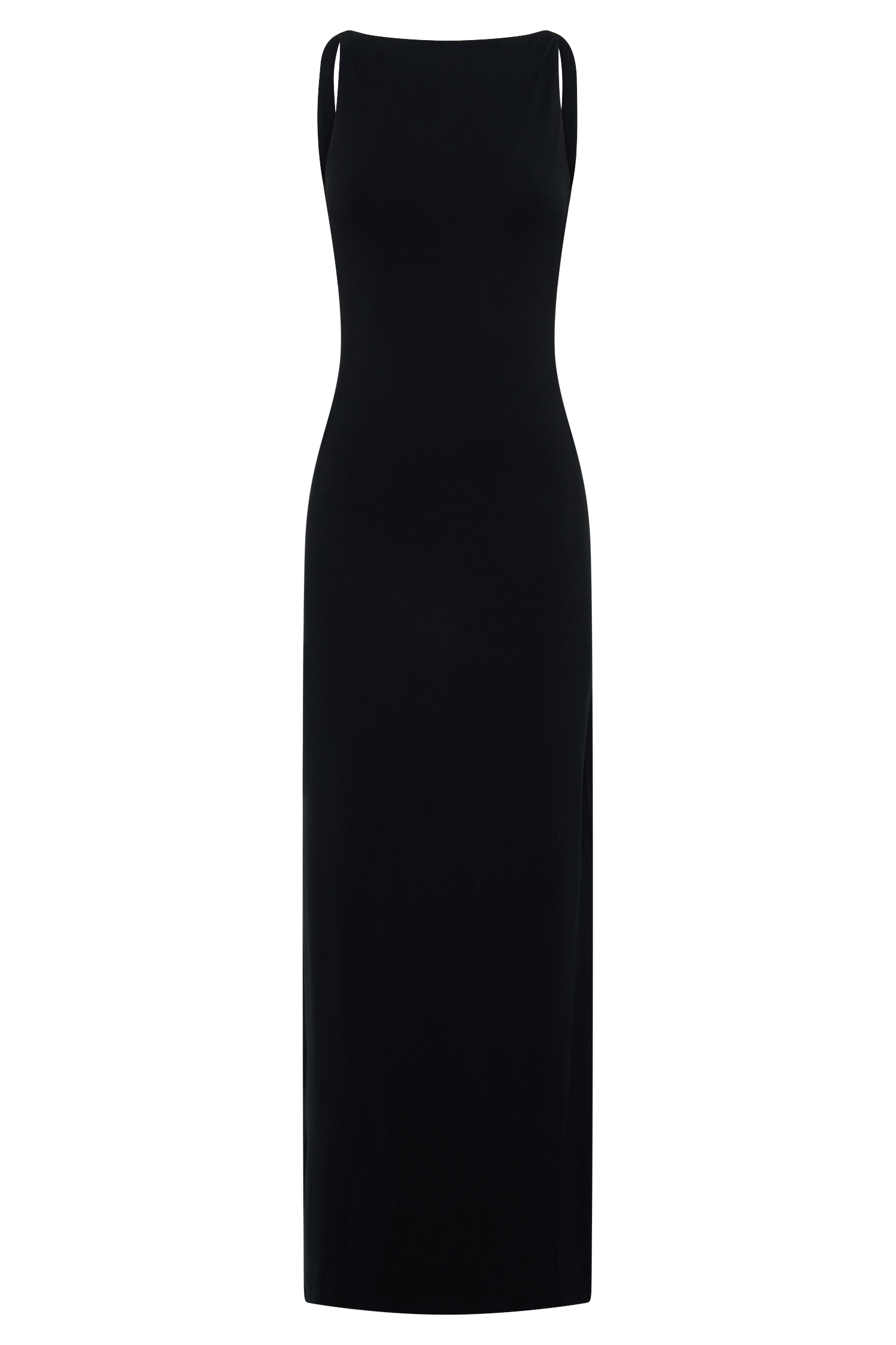 Yura Backless Twist Maxi Dress - Black