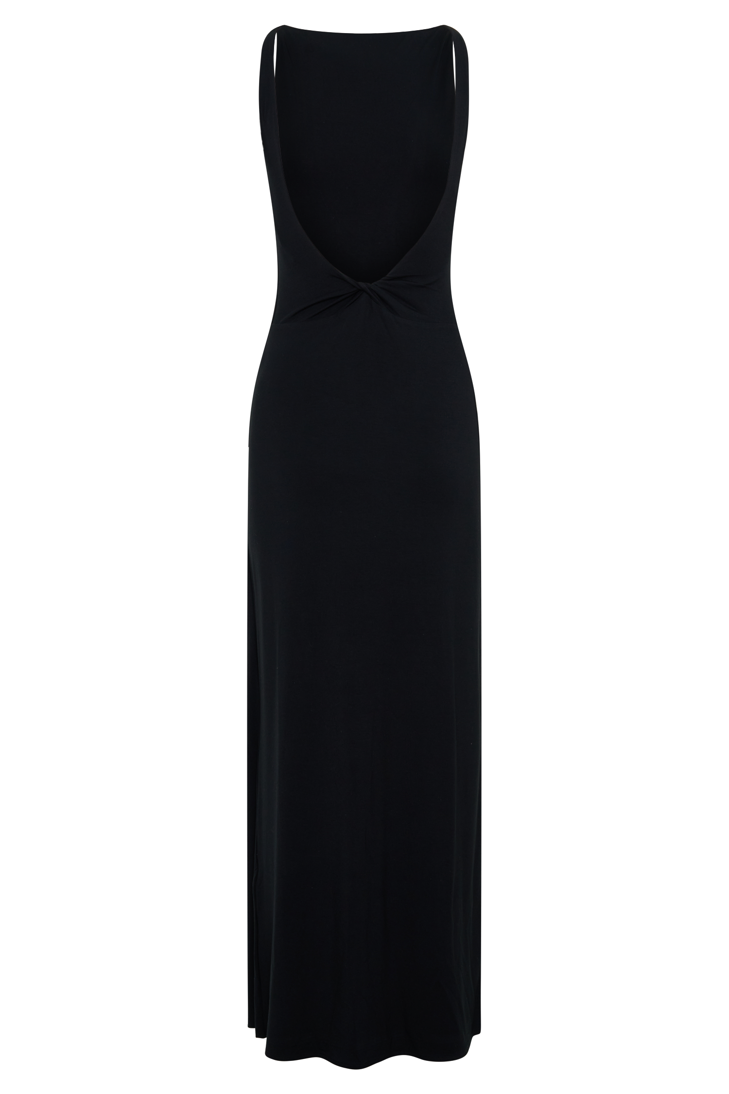 Yura Backless Twist Maxi Dress - Black