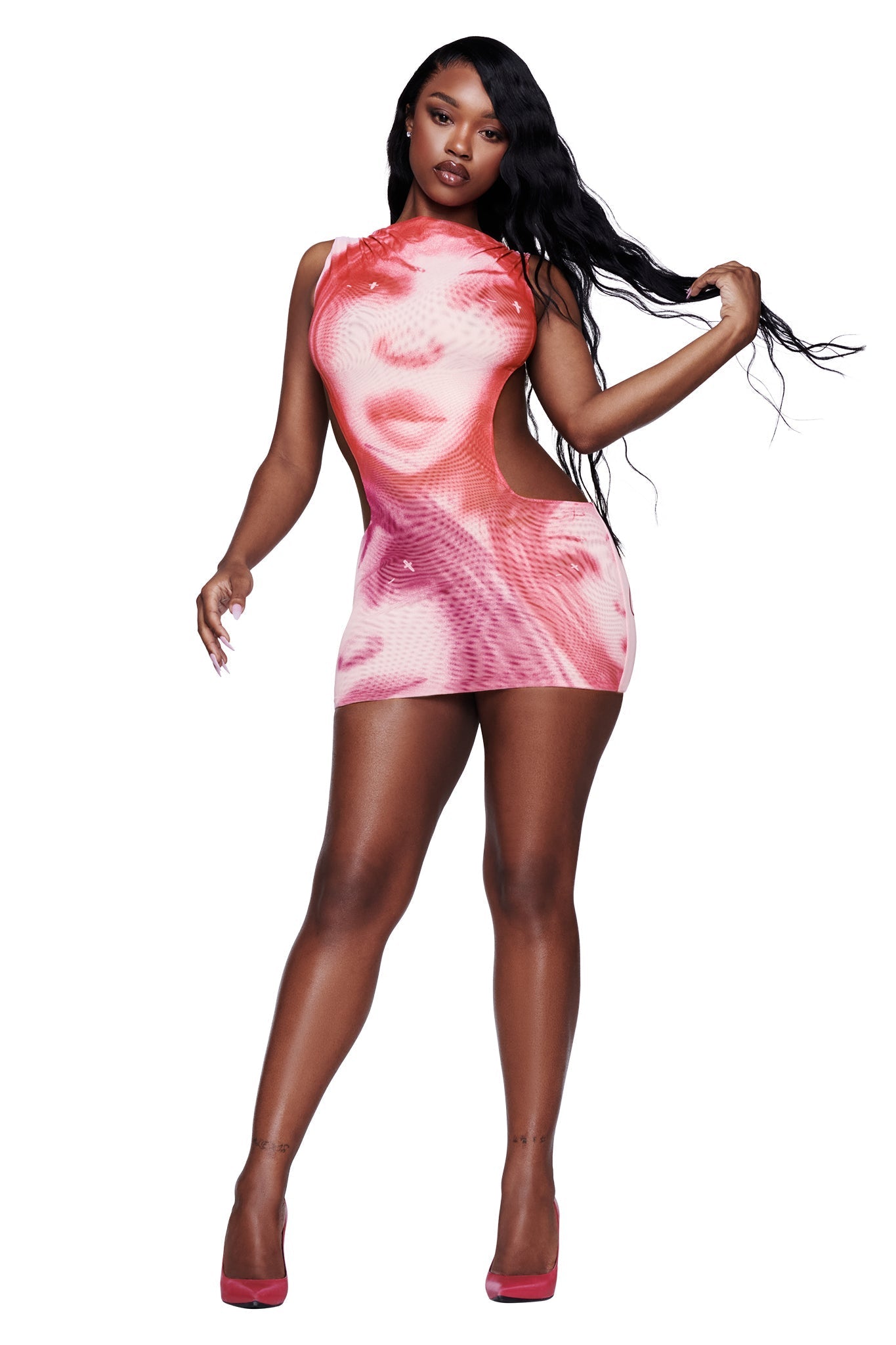 T-REX CORALINE MINI DRESS - PINK