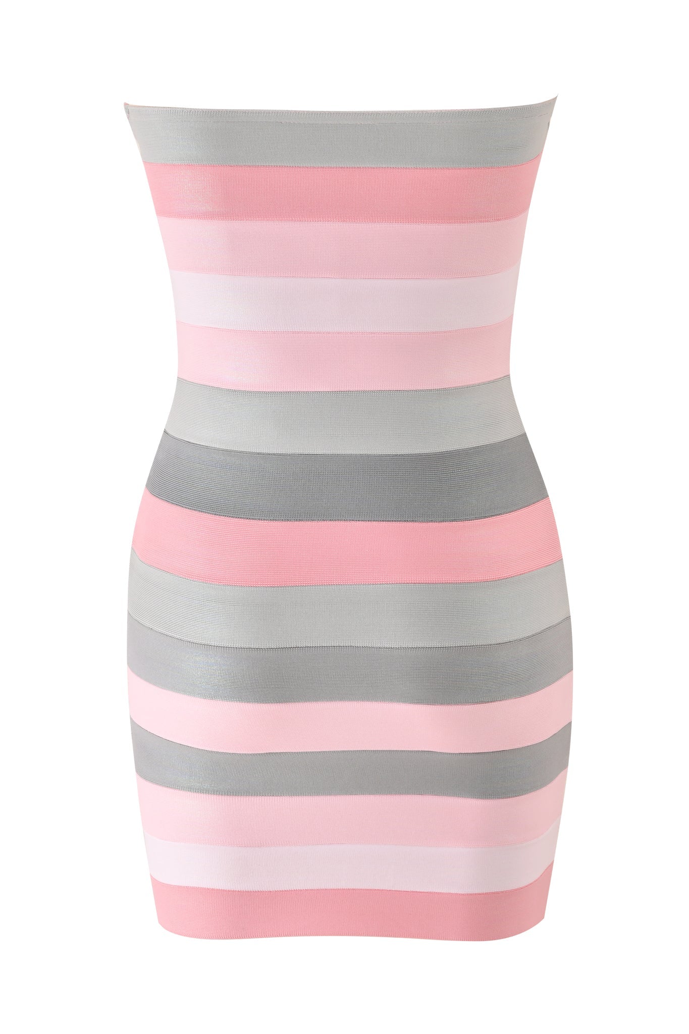 ZUNA PLATINUM BANDAGE MINI DRESS - PINK
