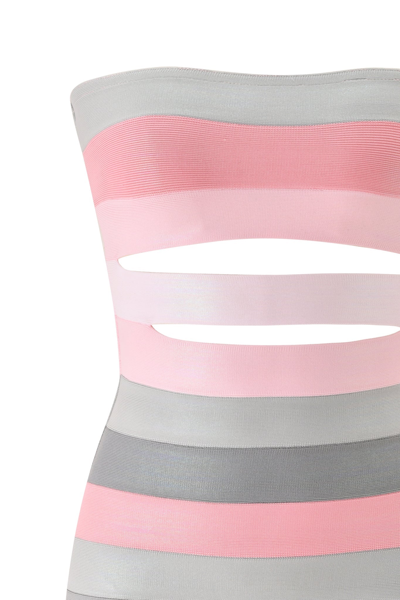 ZUNA PLATINUM BANDAGE MINI DRESS - PINK