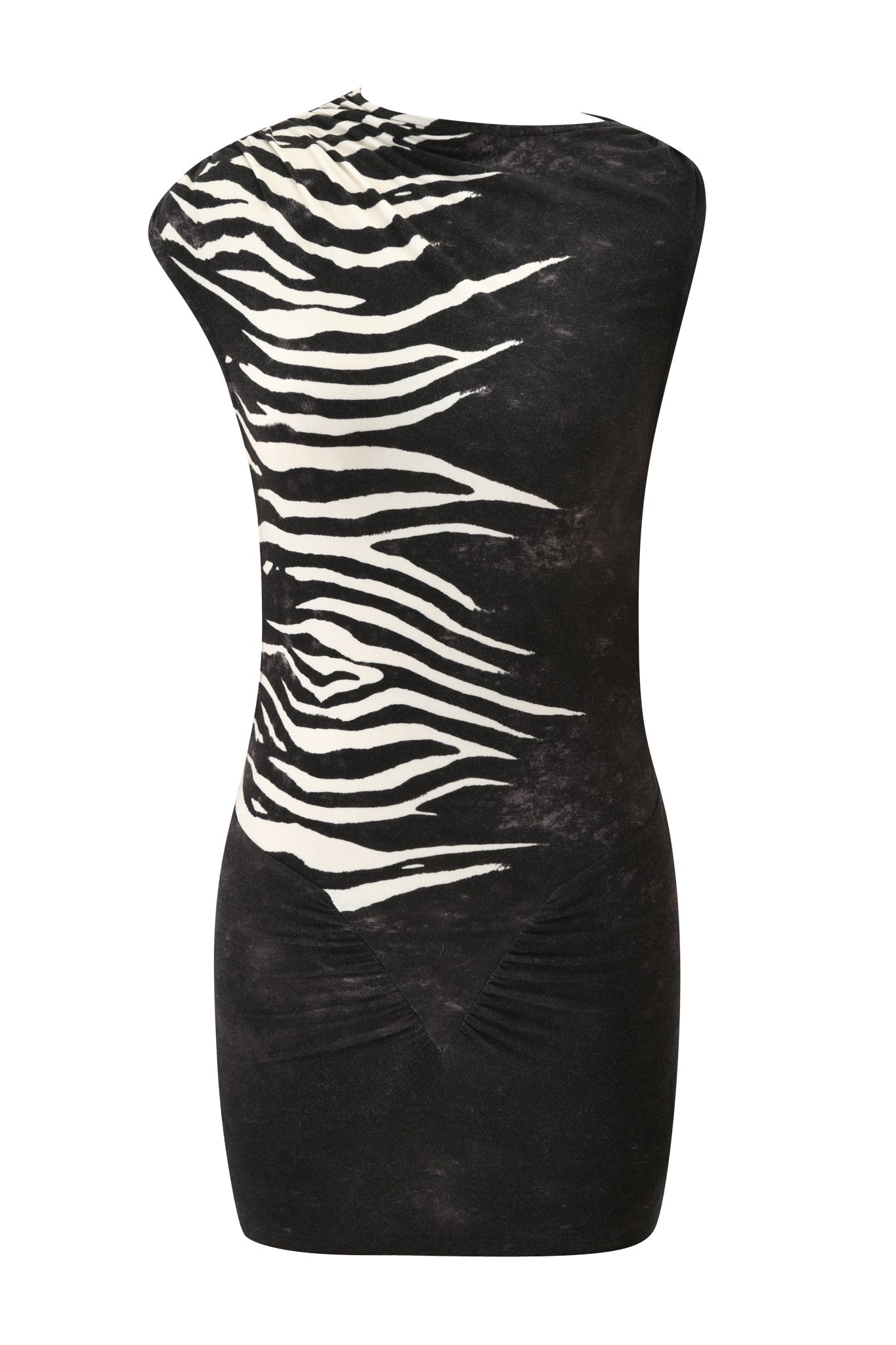 ELIANA MINI DRESS - BLACK WILD SIDE