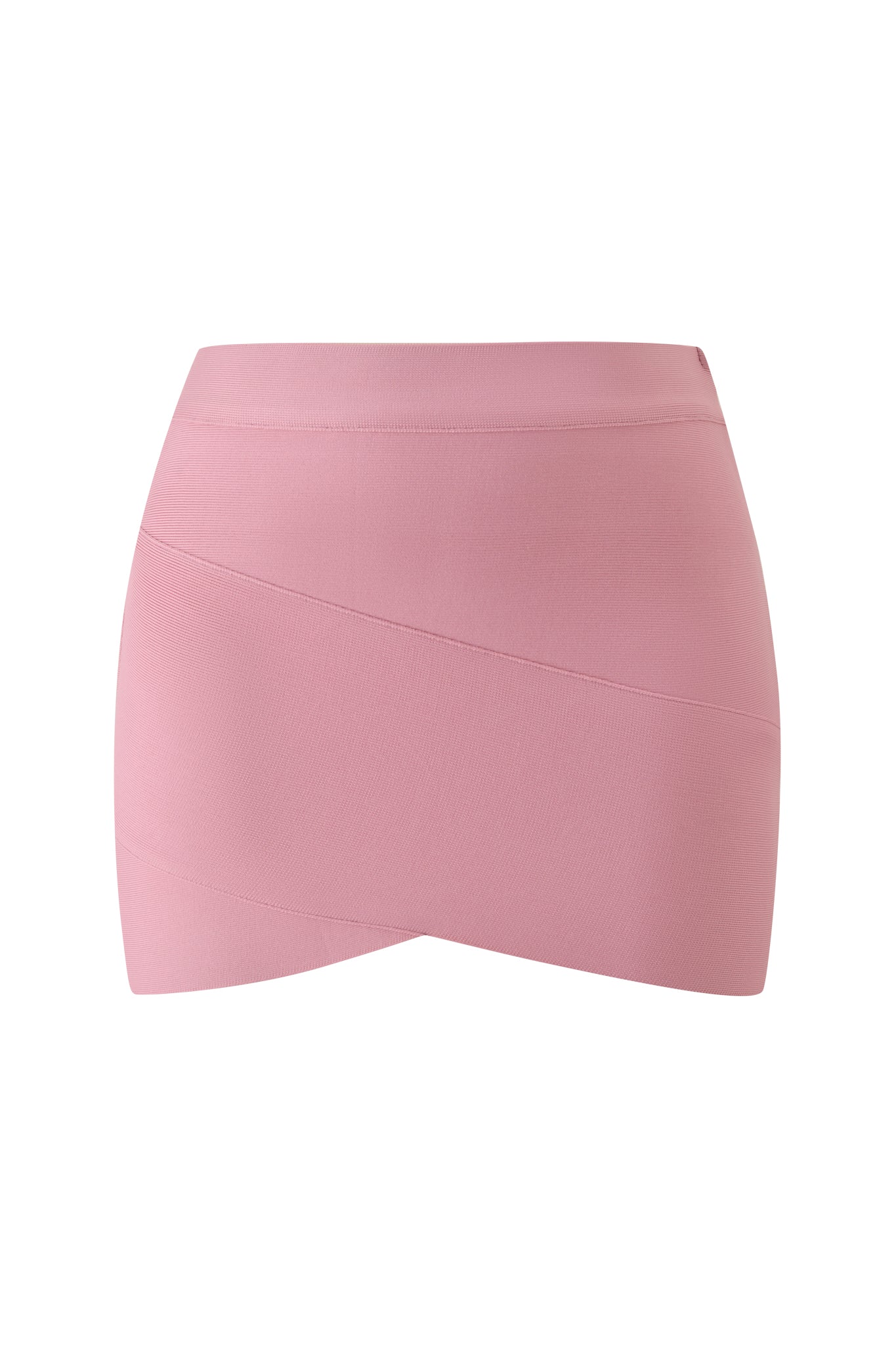 ISELA BANDAGE MINI SKIRT - DUSTY ROSE
