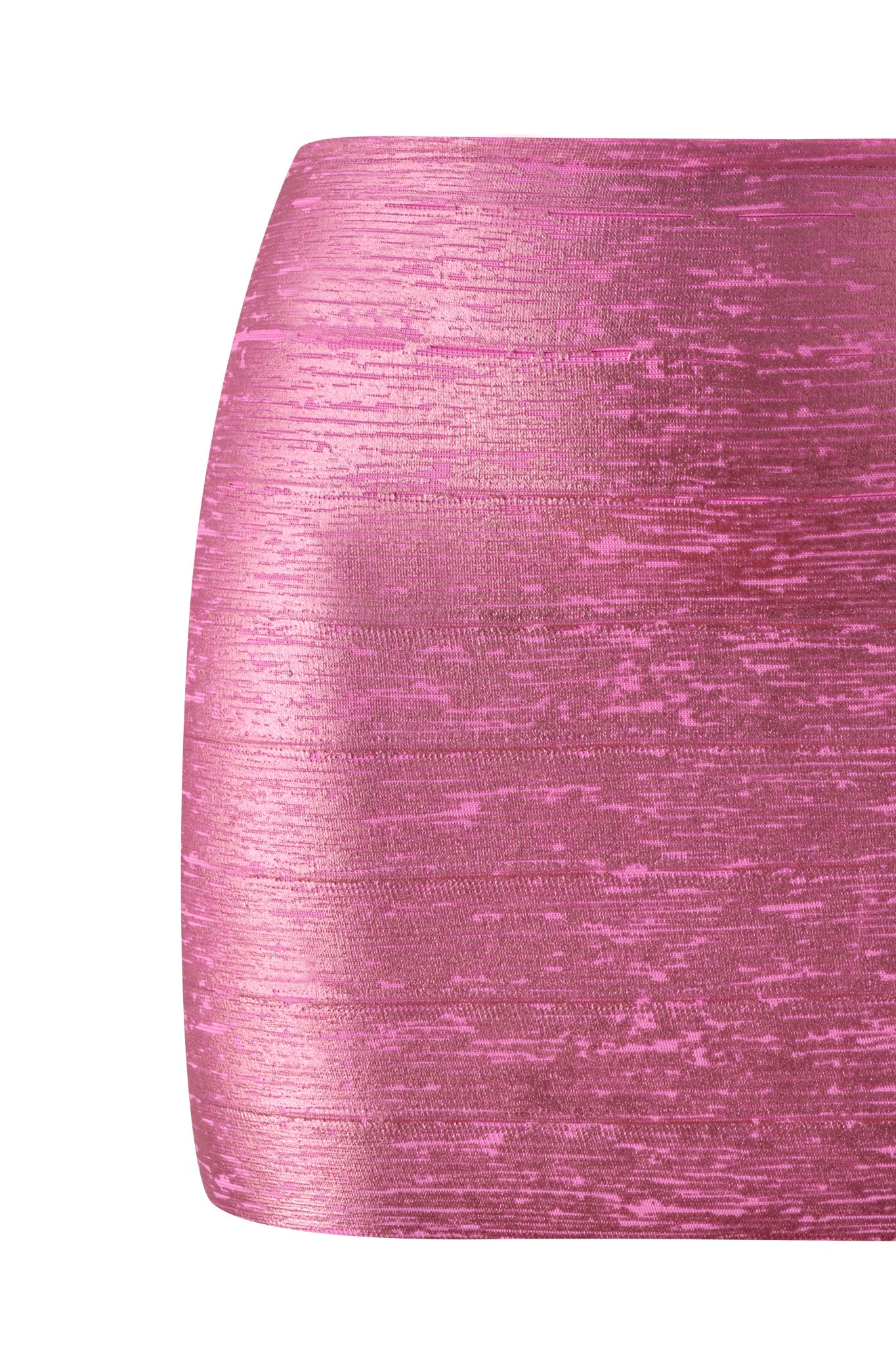 AIDEN PLATINUM BANDAGE MINI SKIRT - FUCHSIA