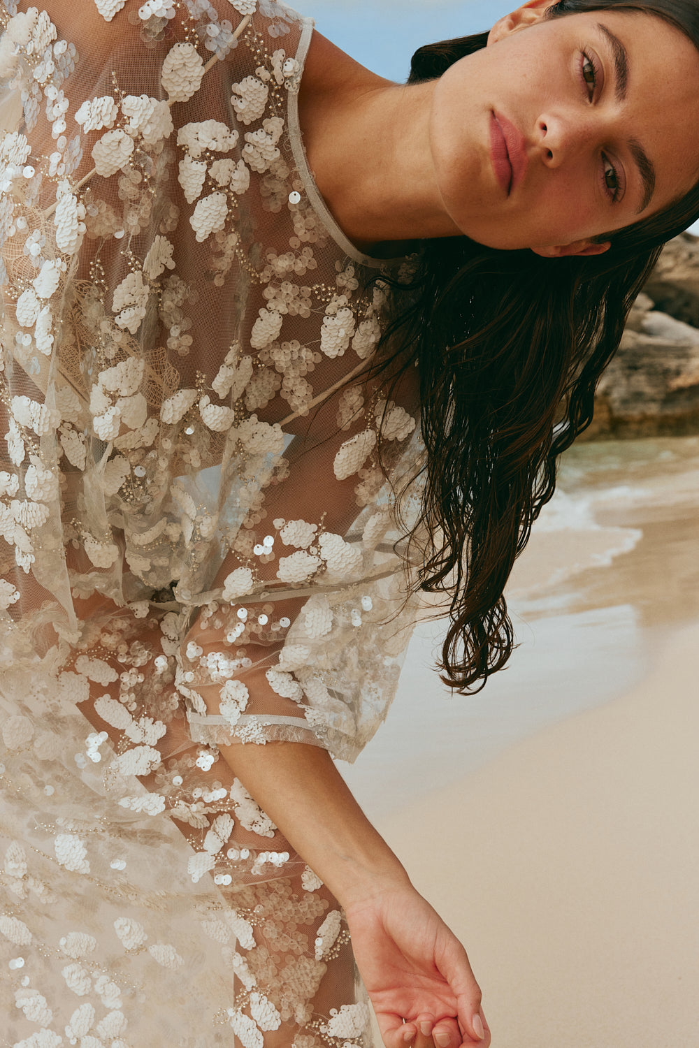 Ivette Sequin Midi Dress Ivy