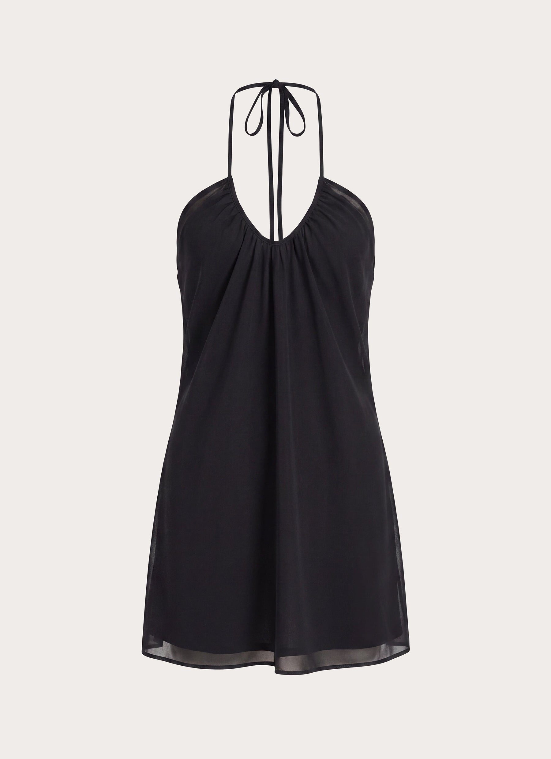 Lilliette Chiffon Mini Dress - Black