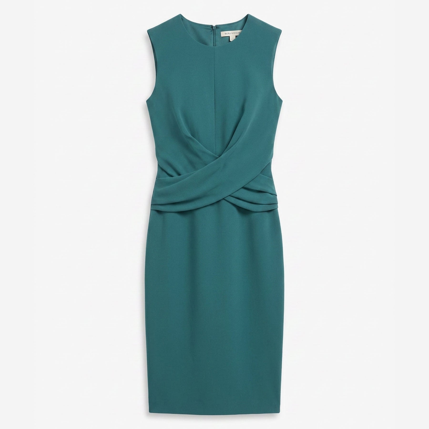 Luz Signature Dress - Everyday Crepe with Topstitch :: Teal