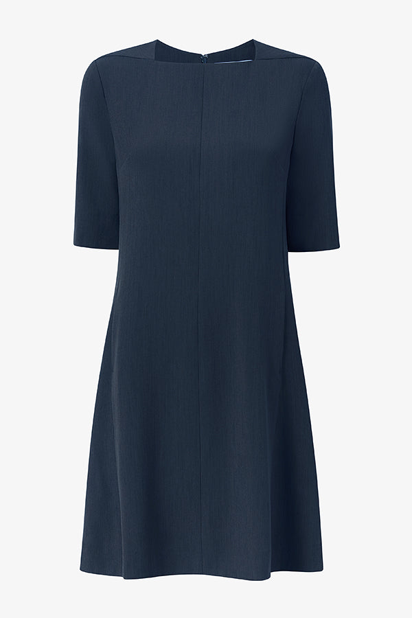 Emily Dress - Recycled WonderTex :: Dark Navy