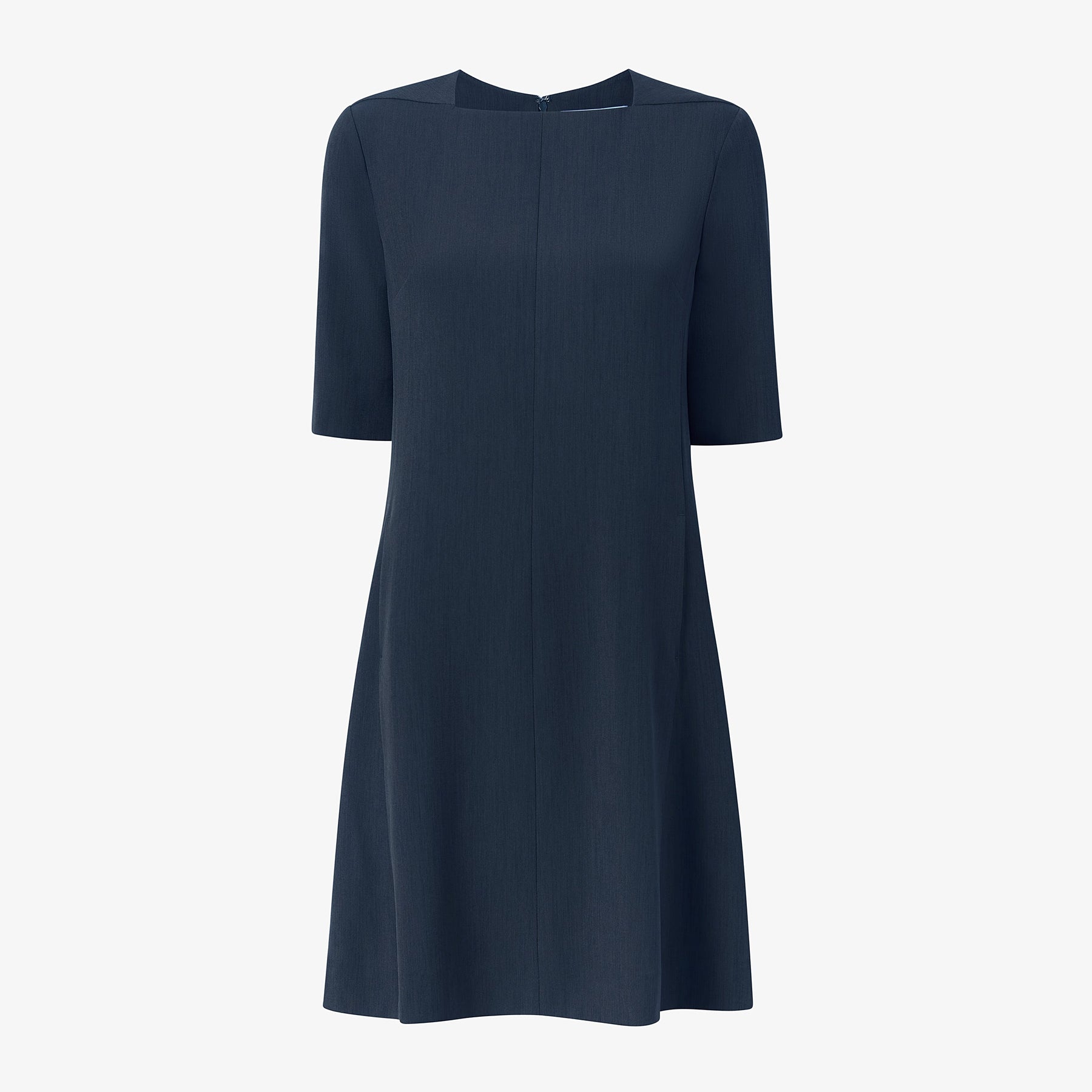 Emily Dress - Recycled WonderTex :: Dark Navy