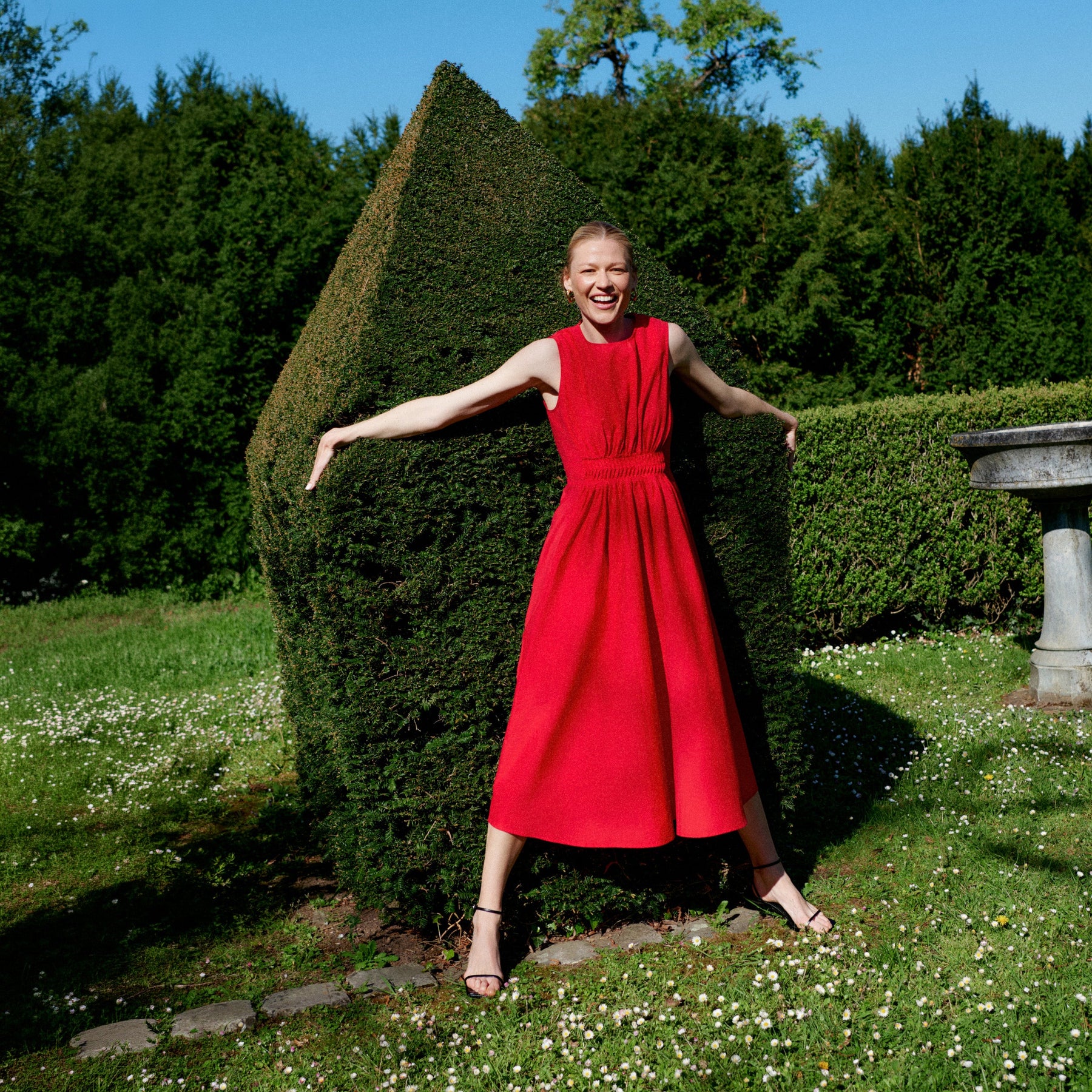 Vita Soirée Dress - Voile :: Ribbon Red