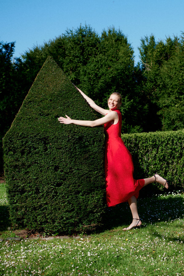 Vita Soirée Dress - Voile :: Ribbon Red