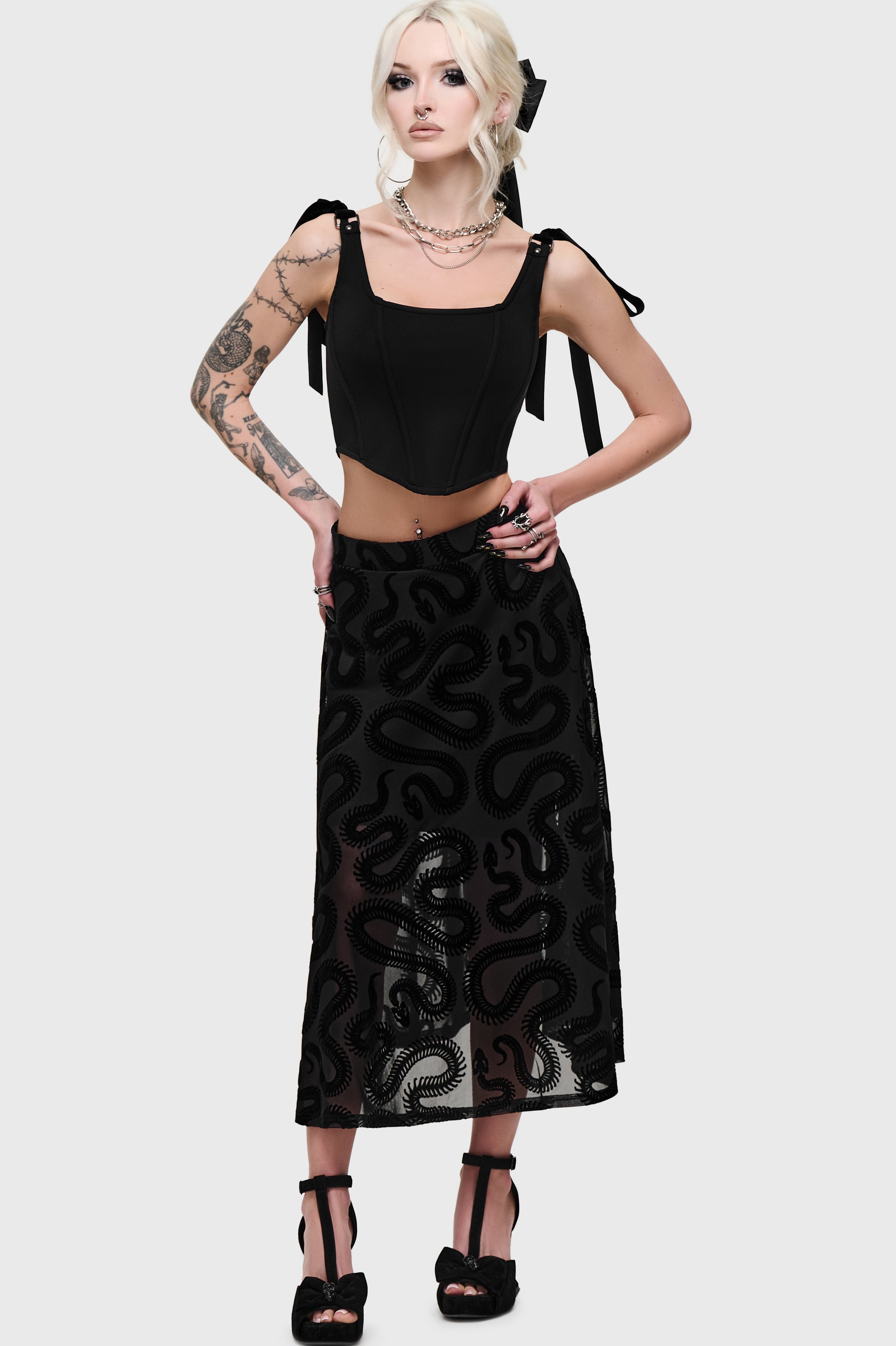 Serpentes Midi Skirt