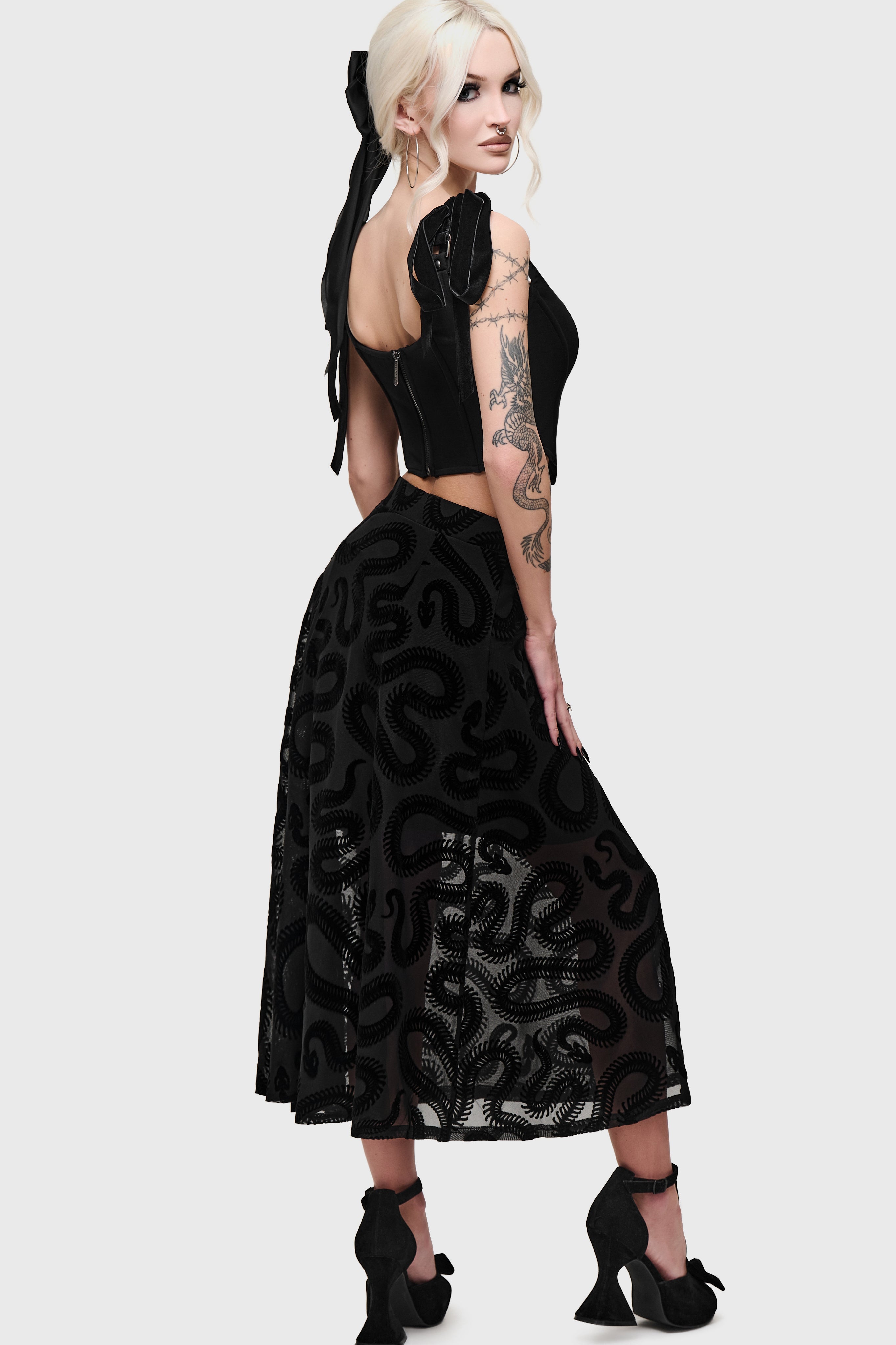 Serpentes Midi Skirt