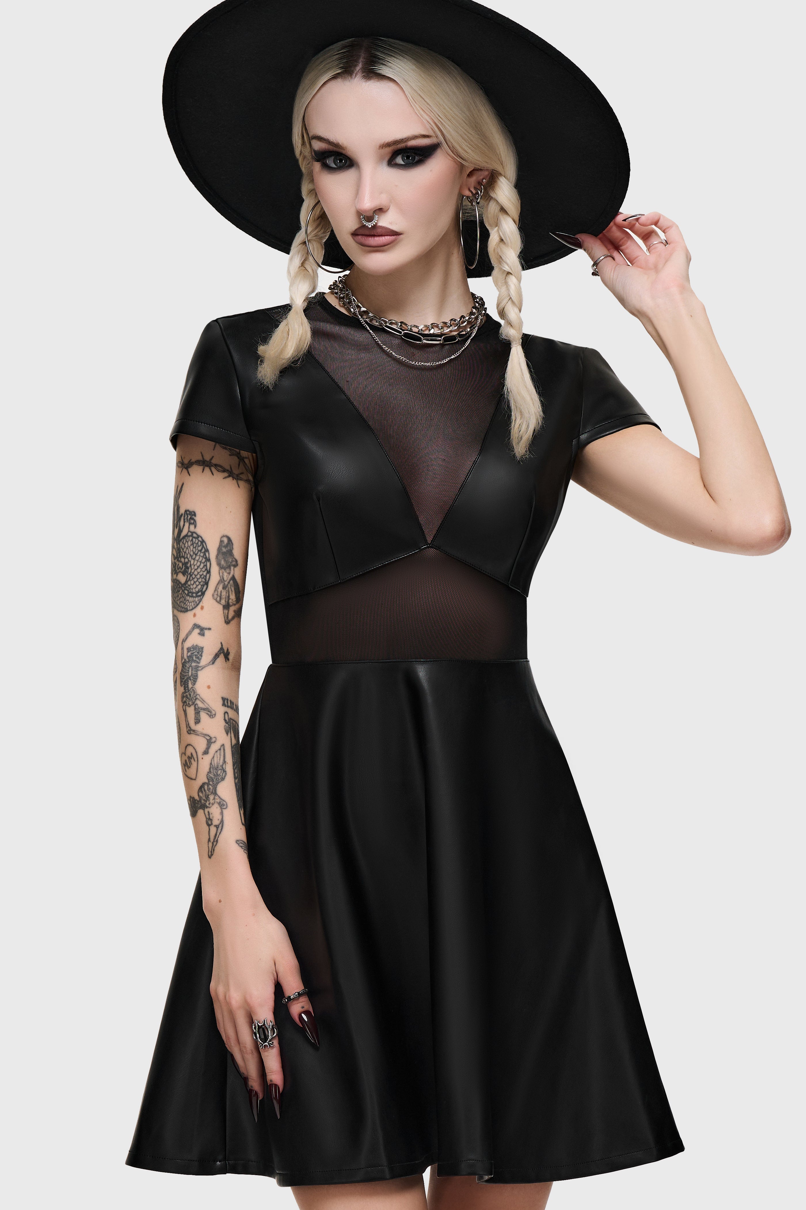 Shadow Skater Mini Dress
