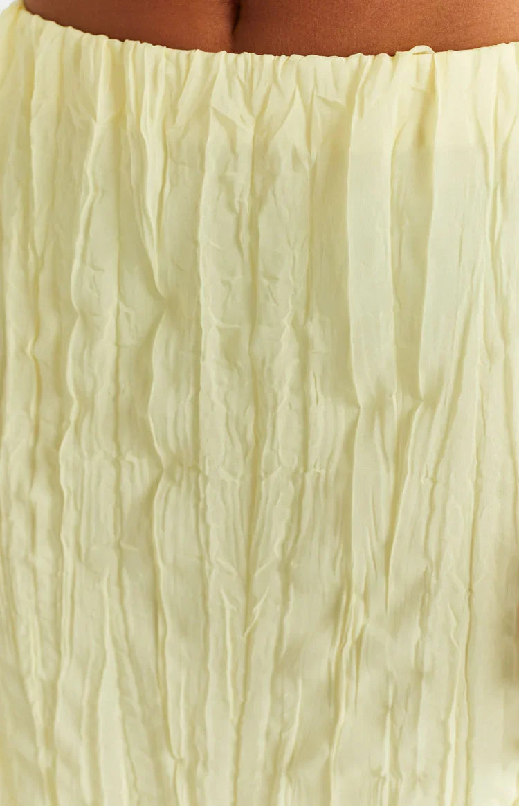 The Moment Yellow Maxi Skirt