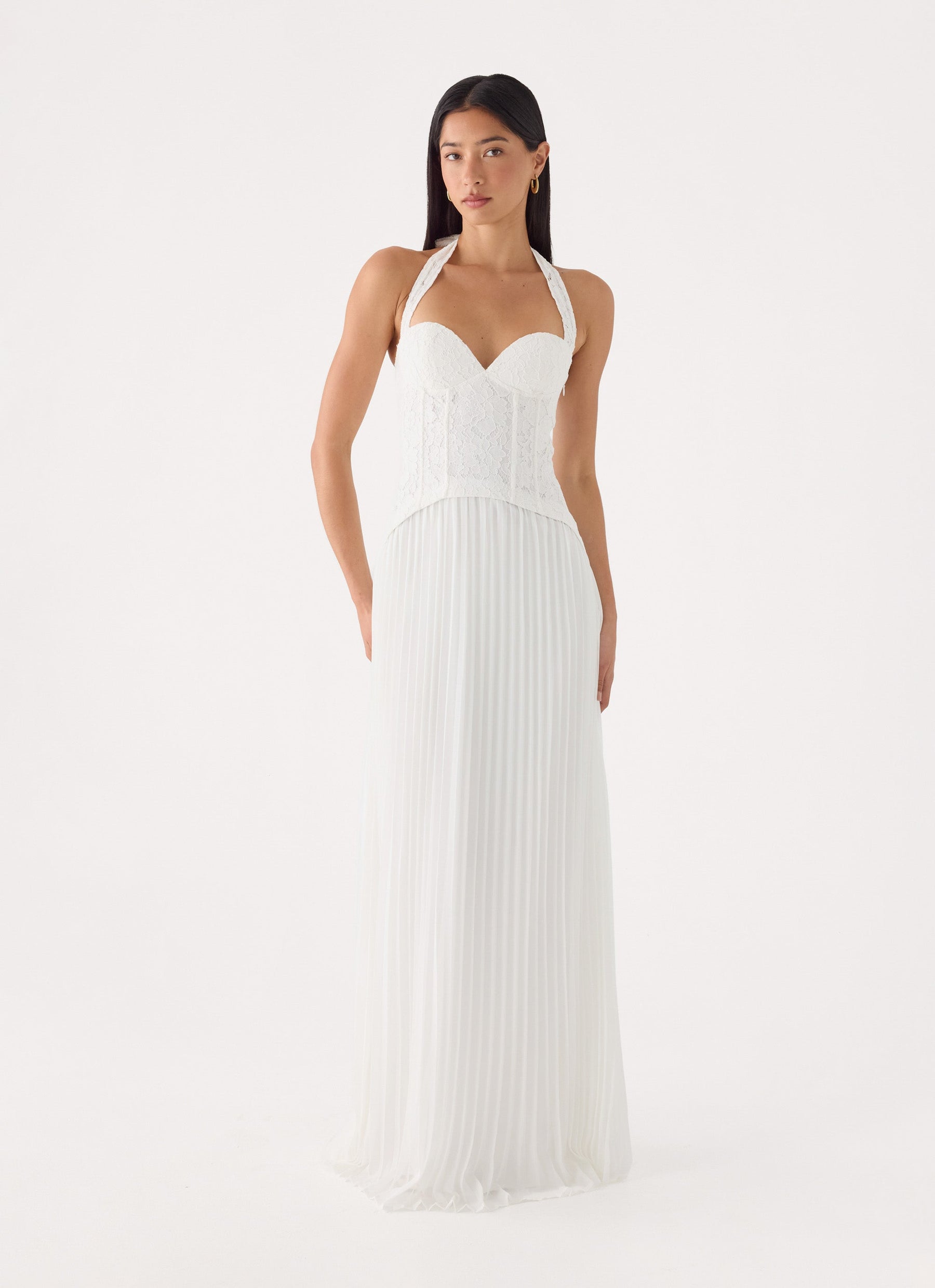 Tunnel Vision Maxi Dress - White