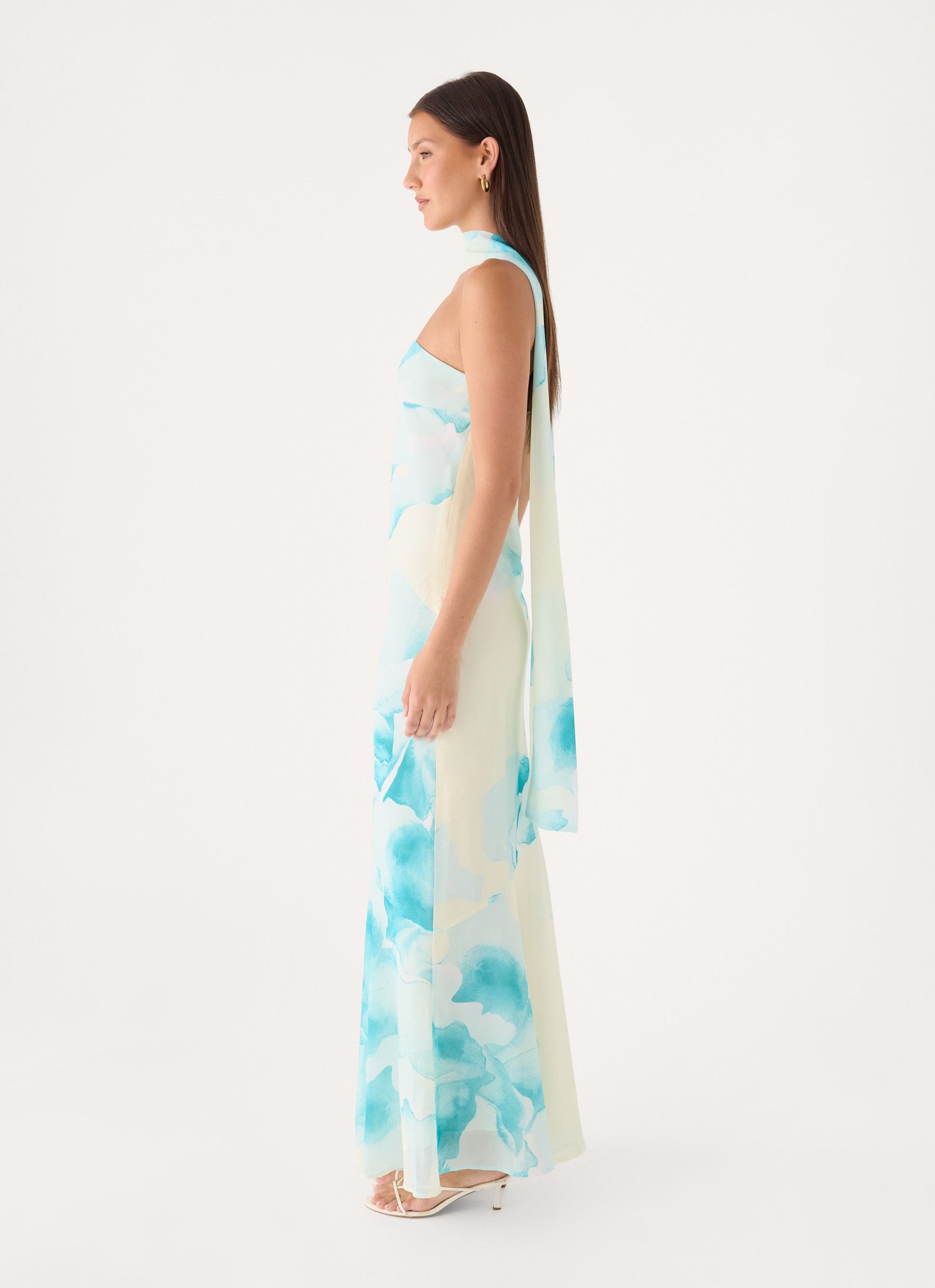 Under The Pagoda Maxi Dress - New Romance Print