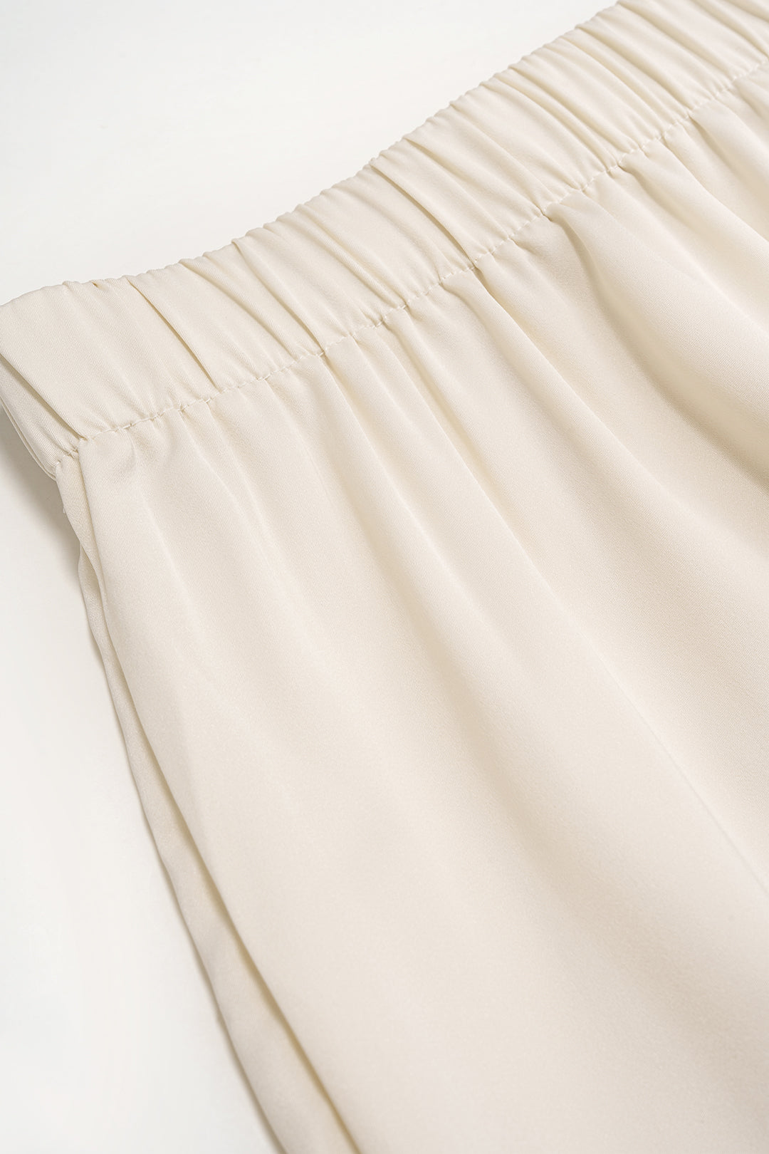 Lace Trim Patchwork Shawl And Shirred Waistband Skirt Set