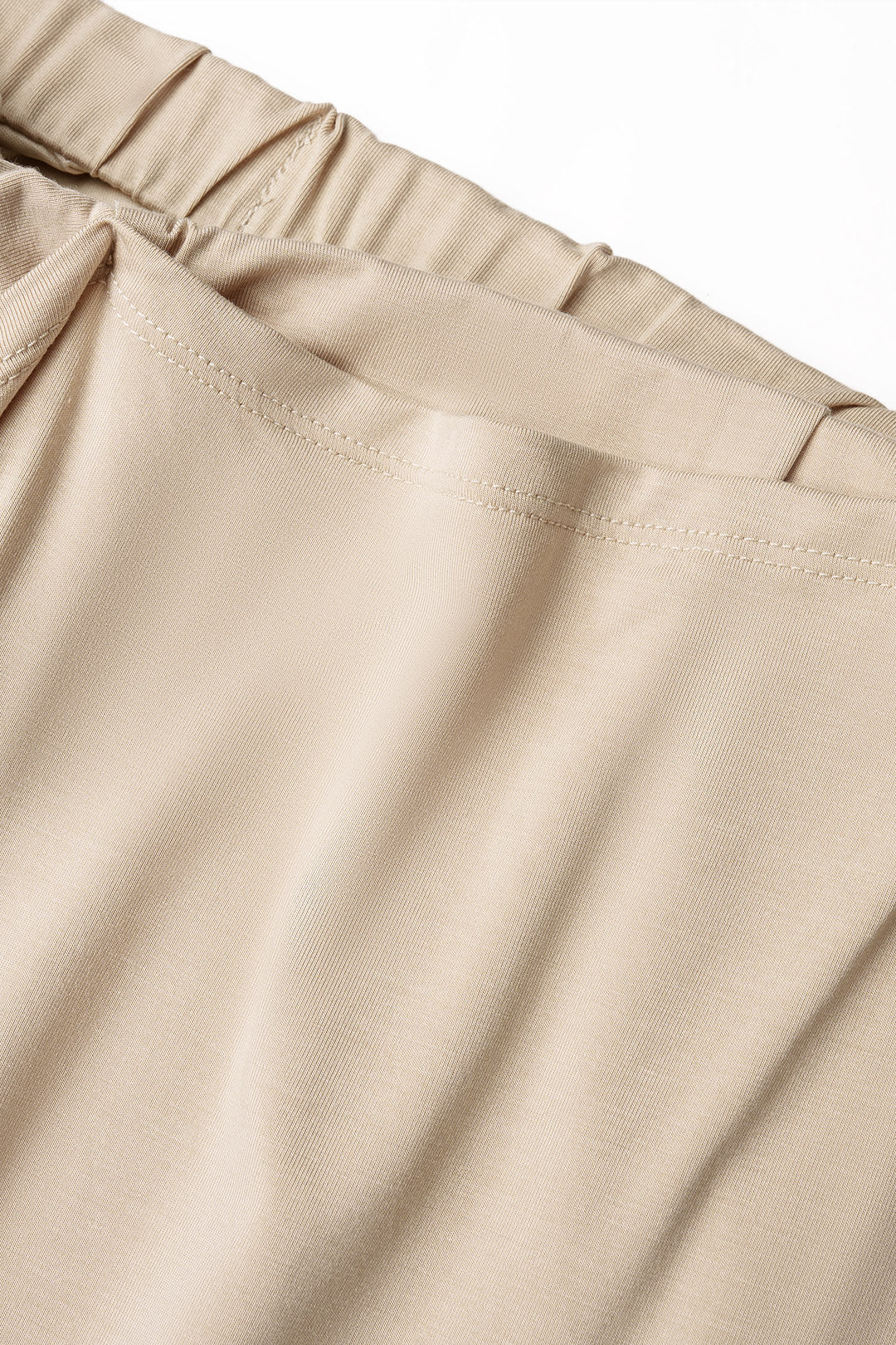 Solid Asymmetrical Ruched Skirt