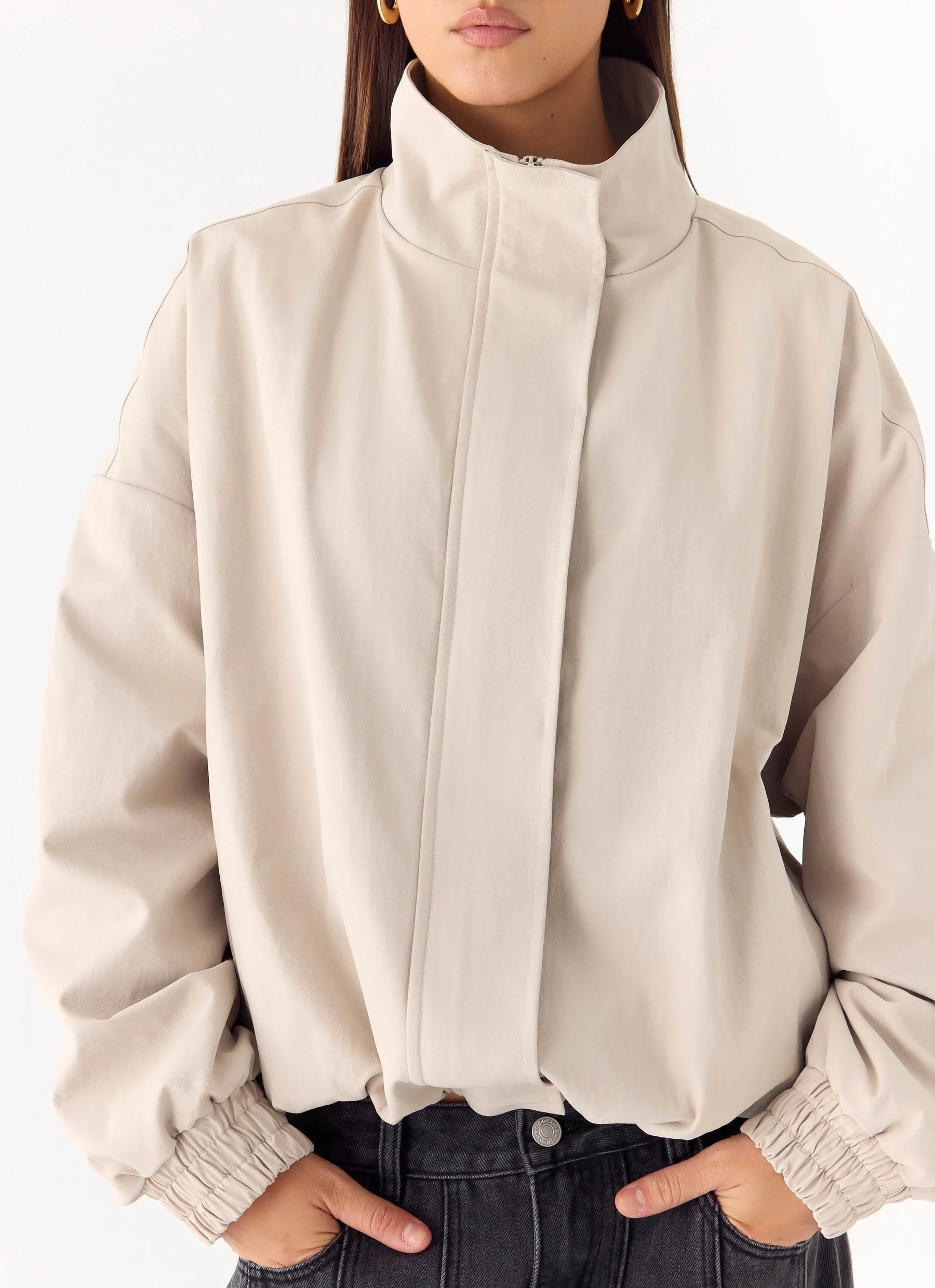 Luca Trench Jacket - Cool Tan
