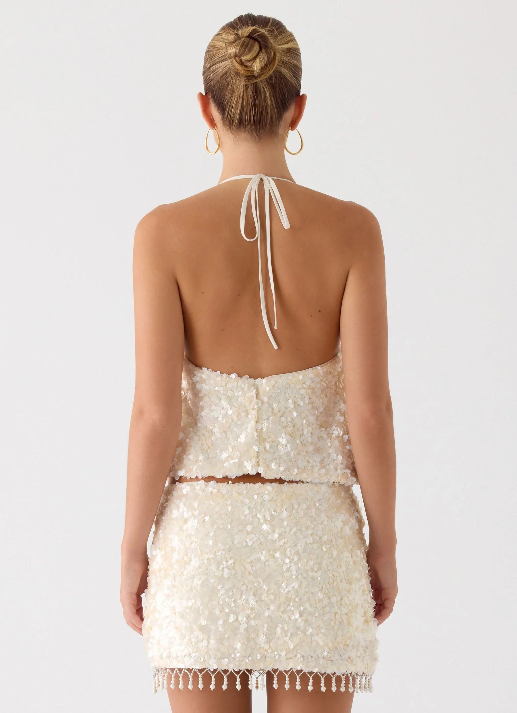 Moonlight Muse Mini Skirt - Ivory