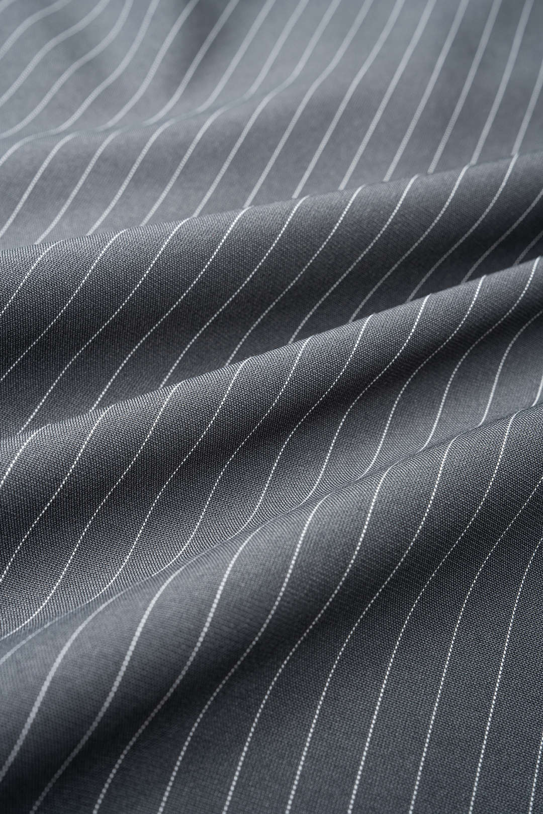 Stripes Print V-Neck Ruched Long Sleeve Maxi Dress