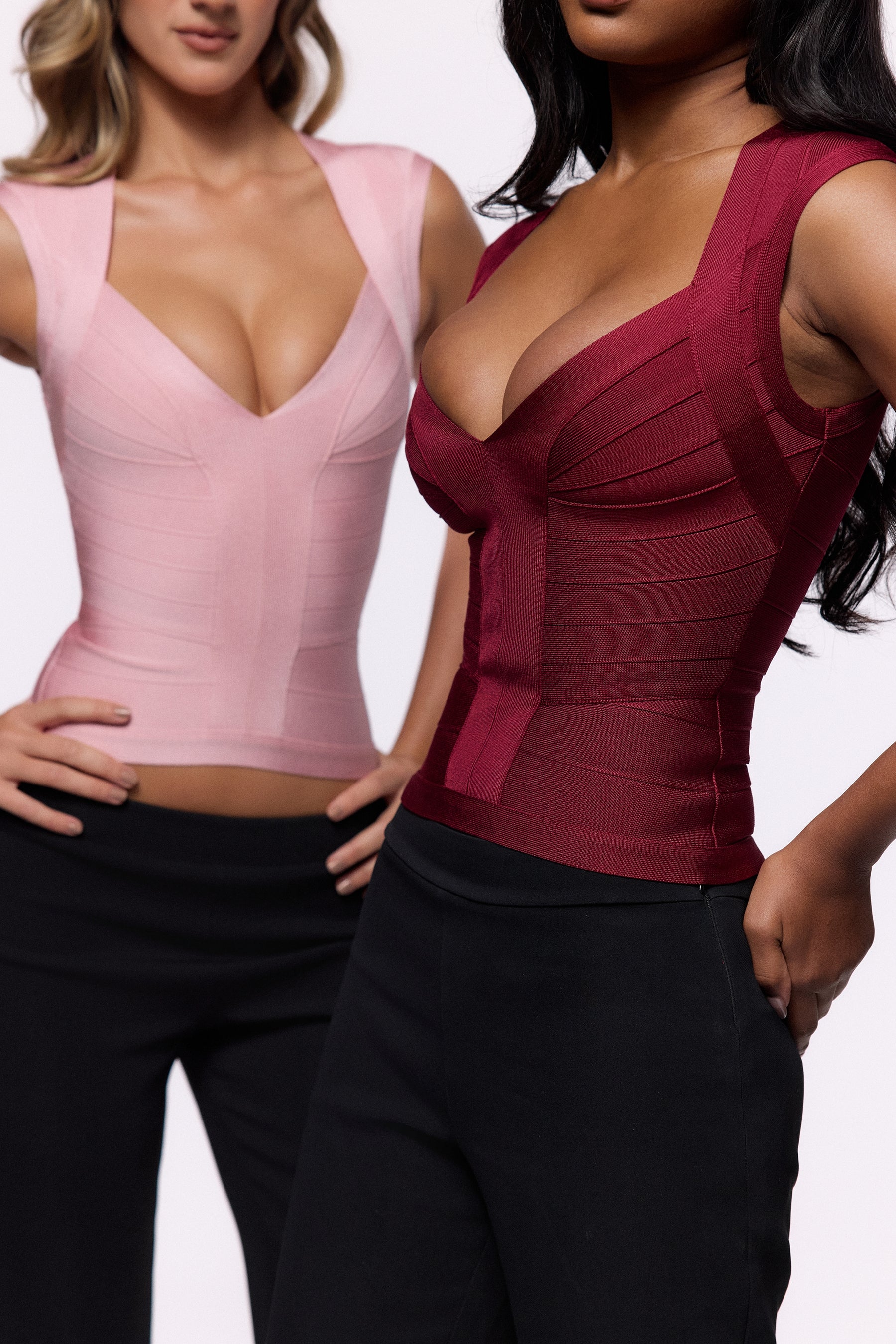 baby pink bandage top