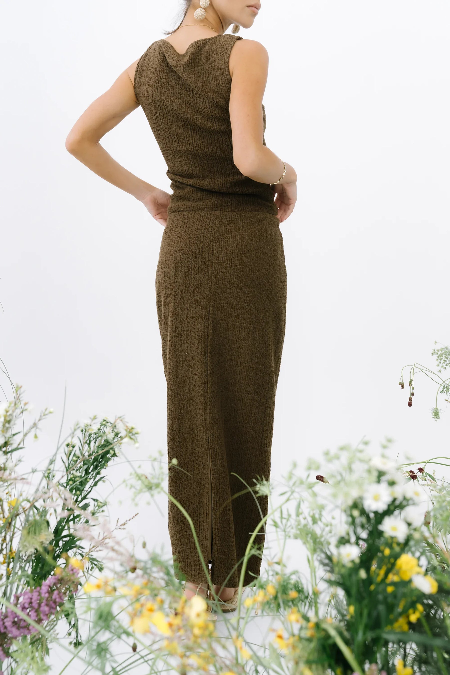 Opal Textured Top in Brown