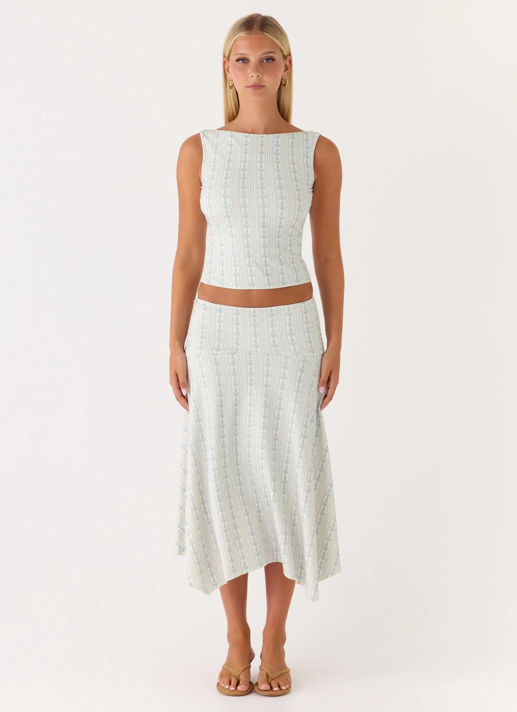 Katta Midi Skirt - Vintage Stripe