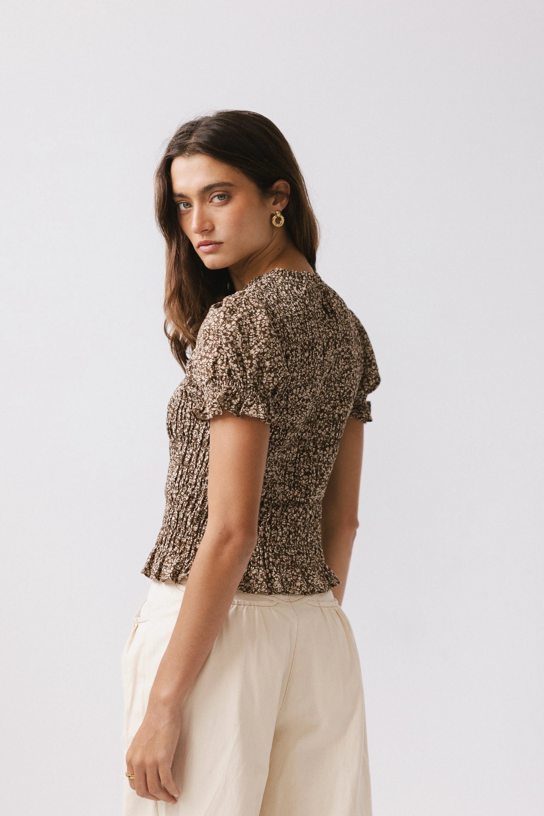 Maura Smocked Blouse