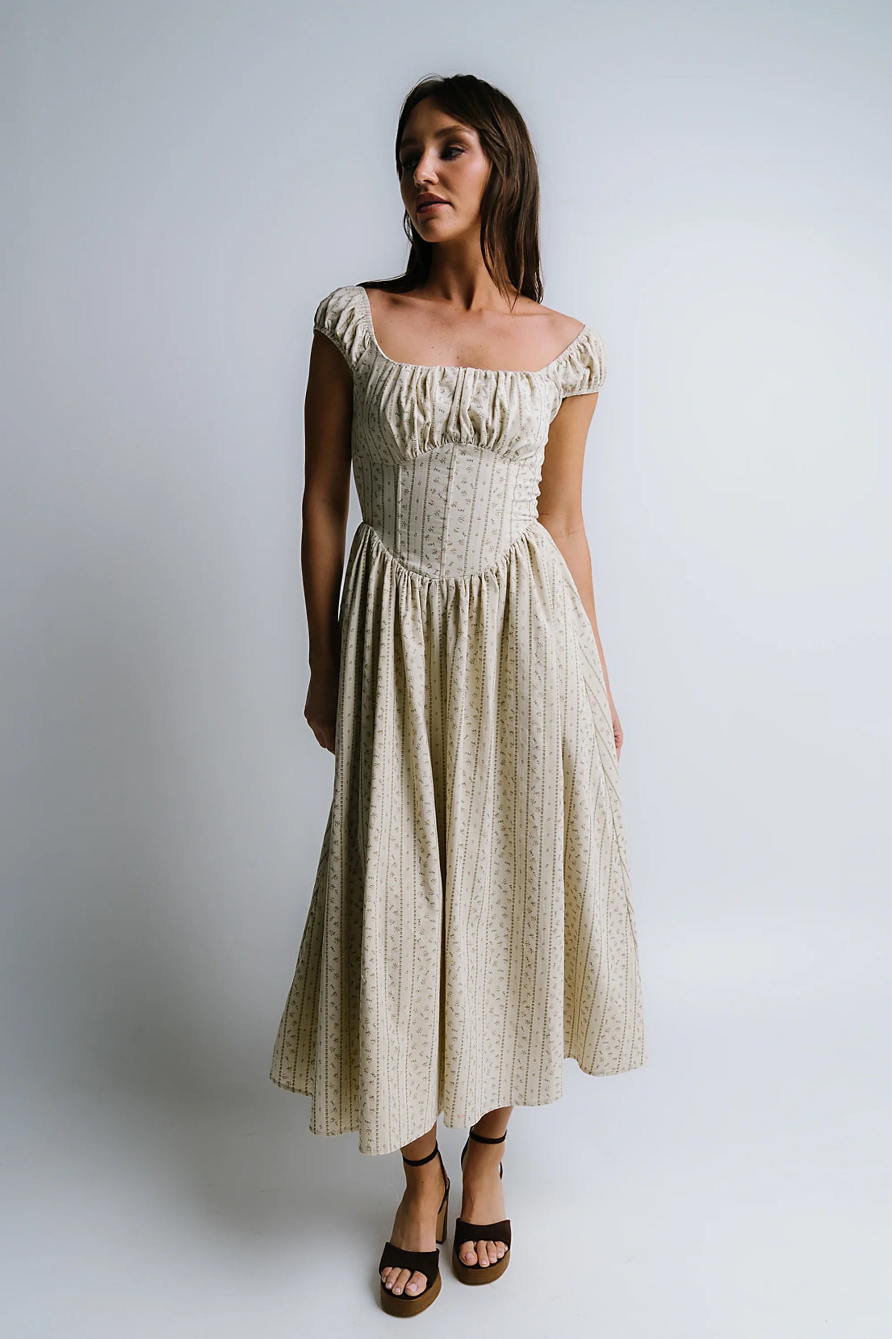 Oaklynn Corset Midi Dress