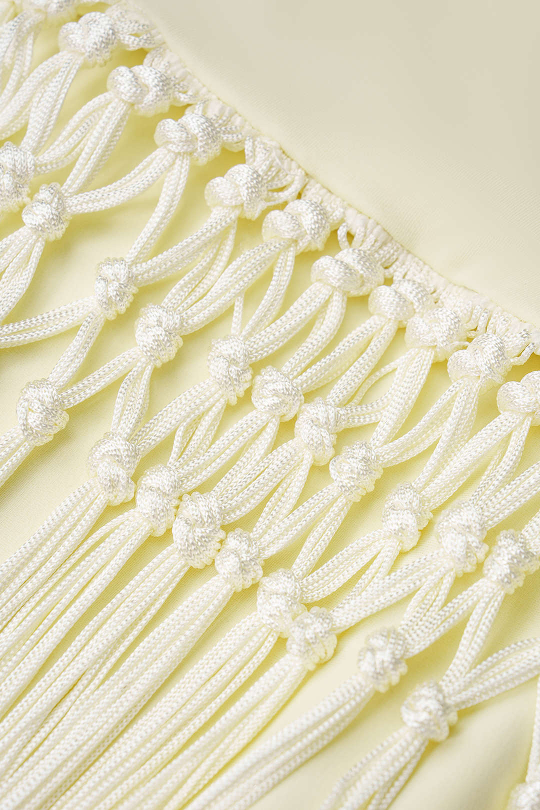 One Shoulder Twist Knot Fringe Sleeveless Mini Dress