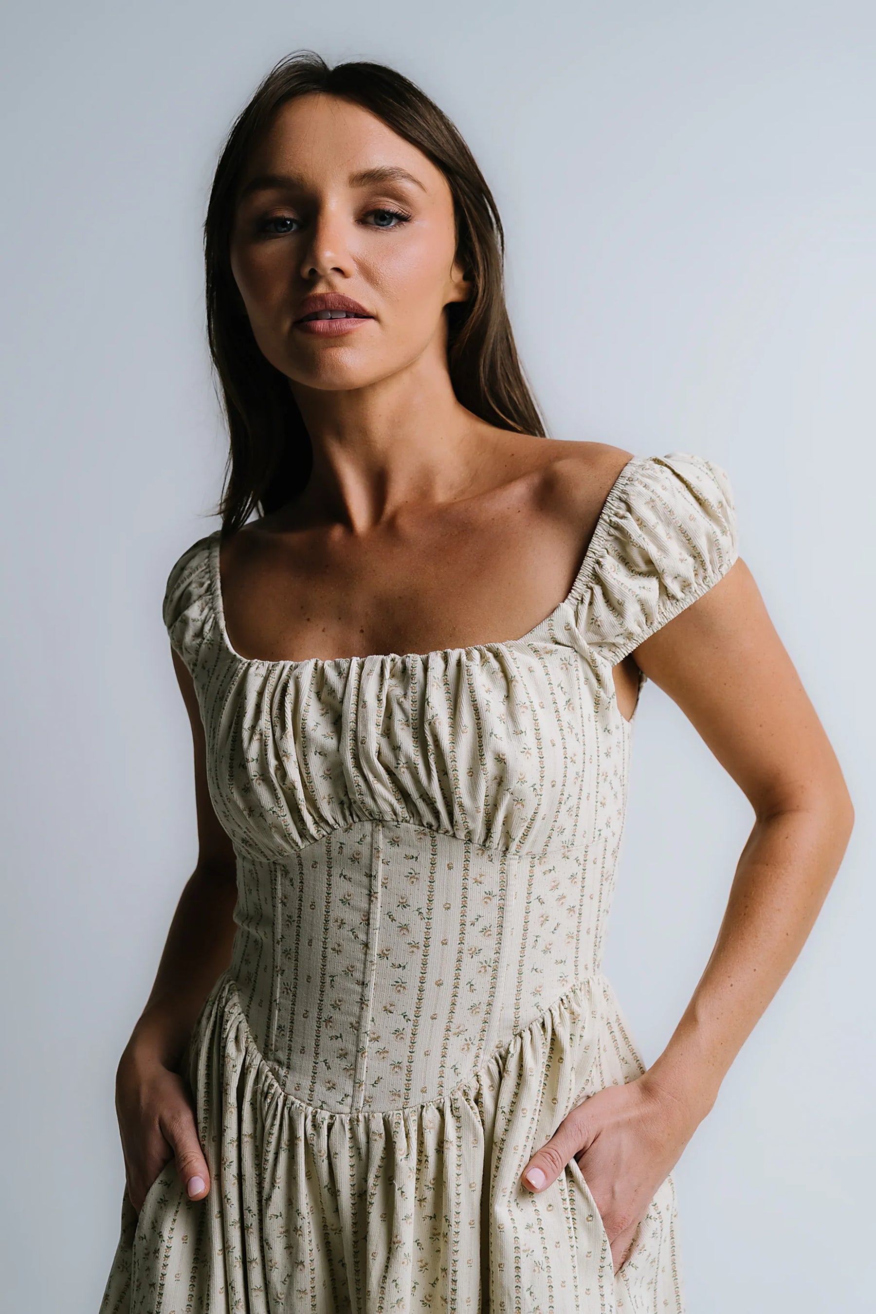 Oaklynn Corset Midi Dress