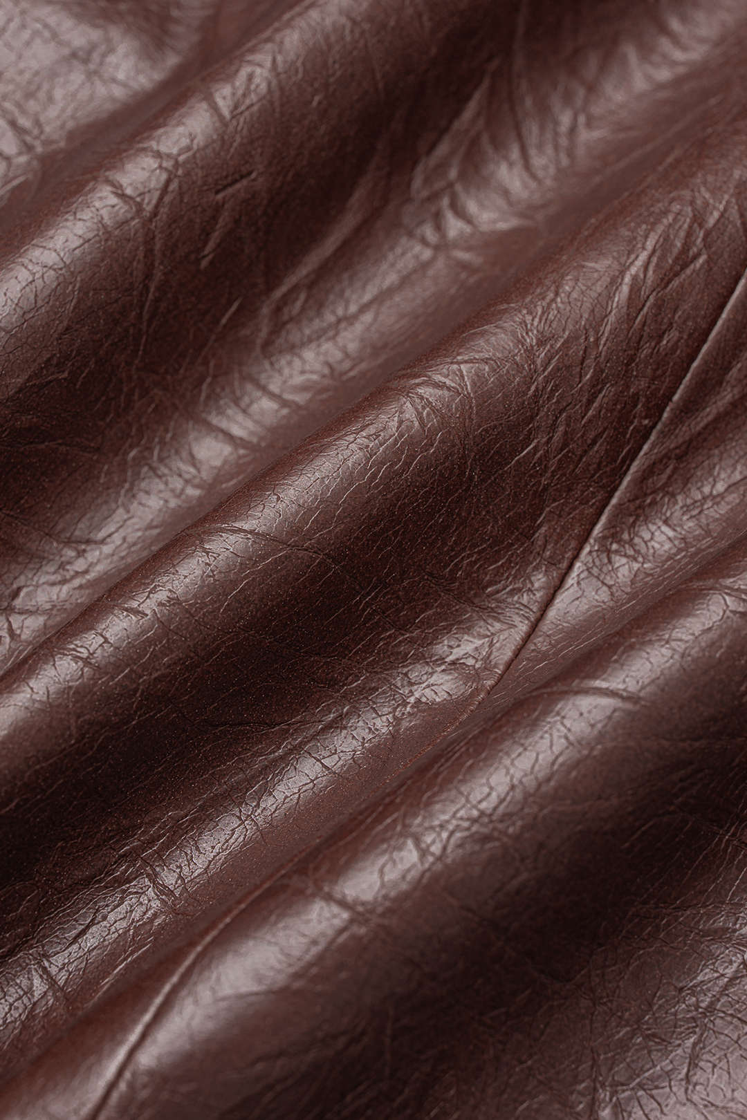 Faux Leather Metallic Asymmetrical Fake Pocket Skirt