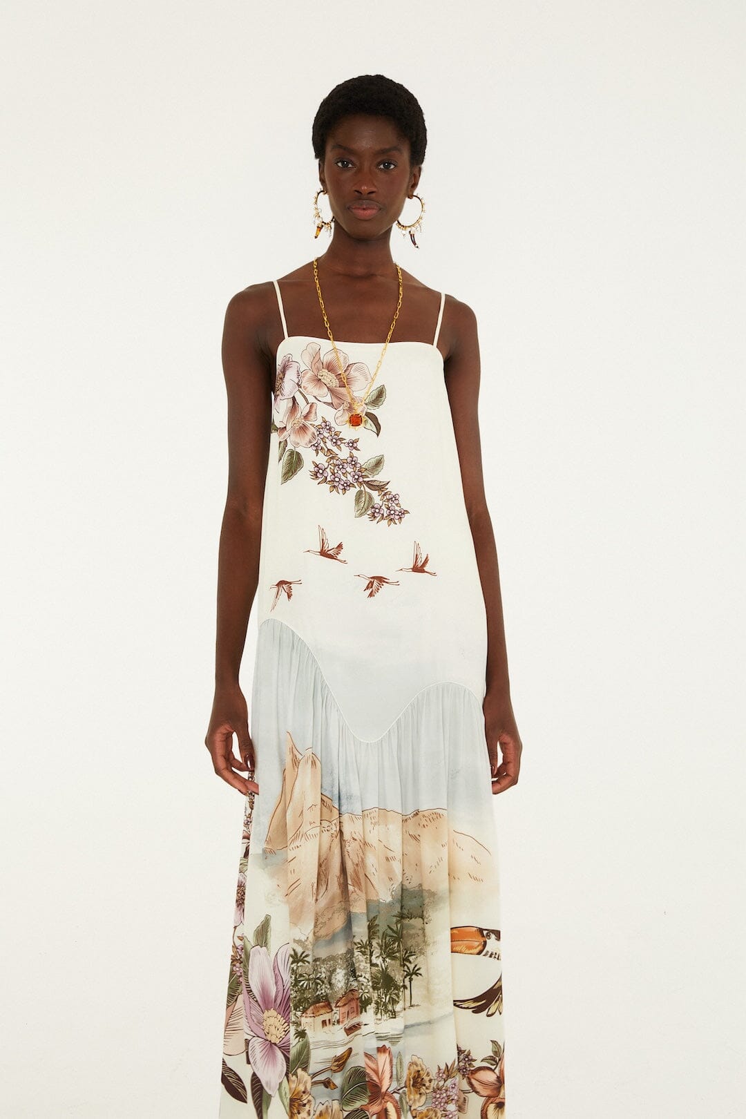 Toile De Rio Sleeveless Maxi Dress