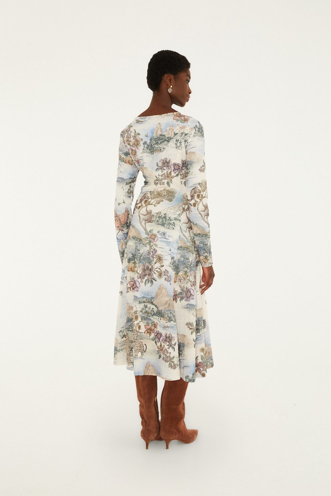 Toile De Rio Textured Midi Dress