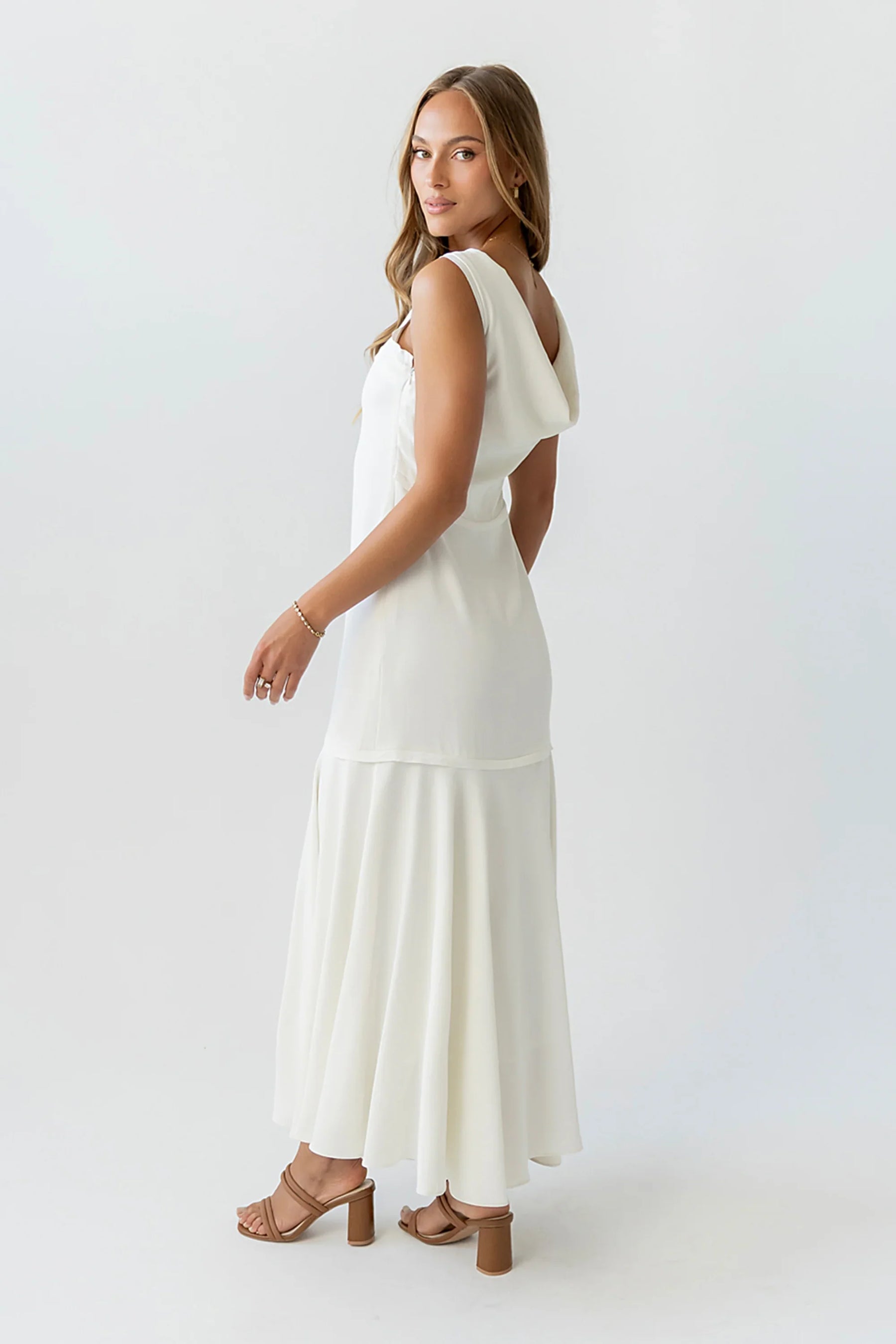 Marlon Maxi Dress in Ivory
