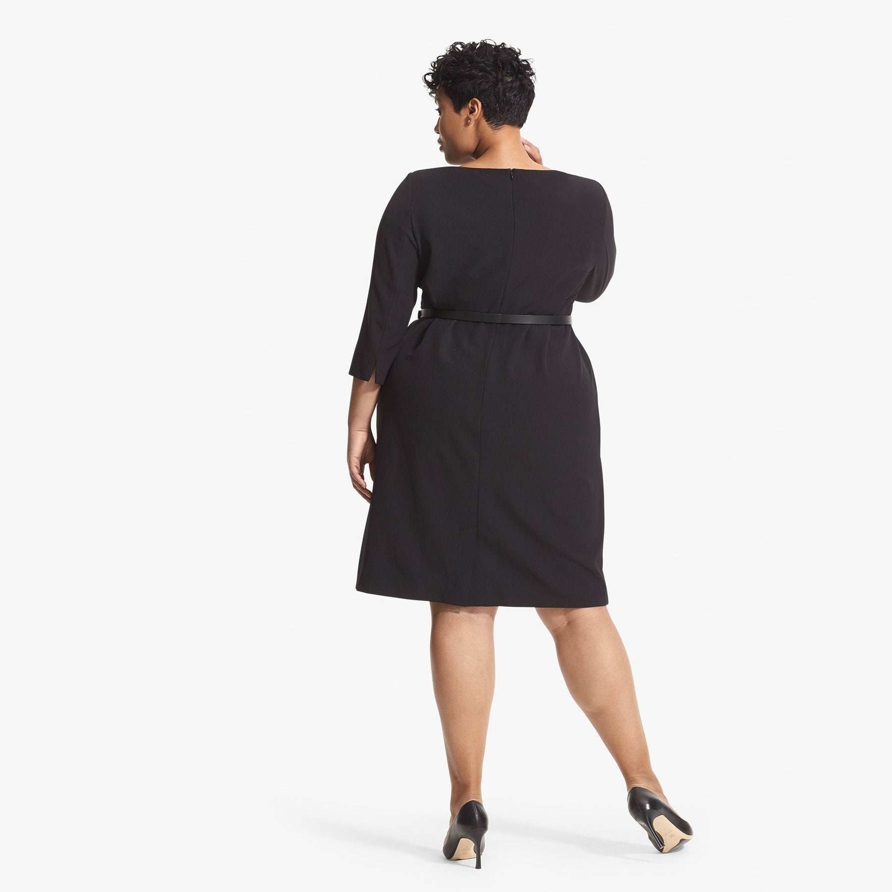 Etsuko Dress - Recycled WonderTex :: Black