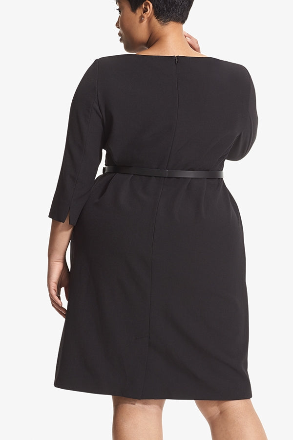 Etsuko Dress - Recycled WonderTex :: Black