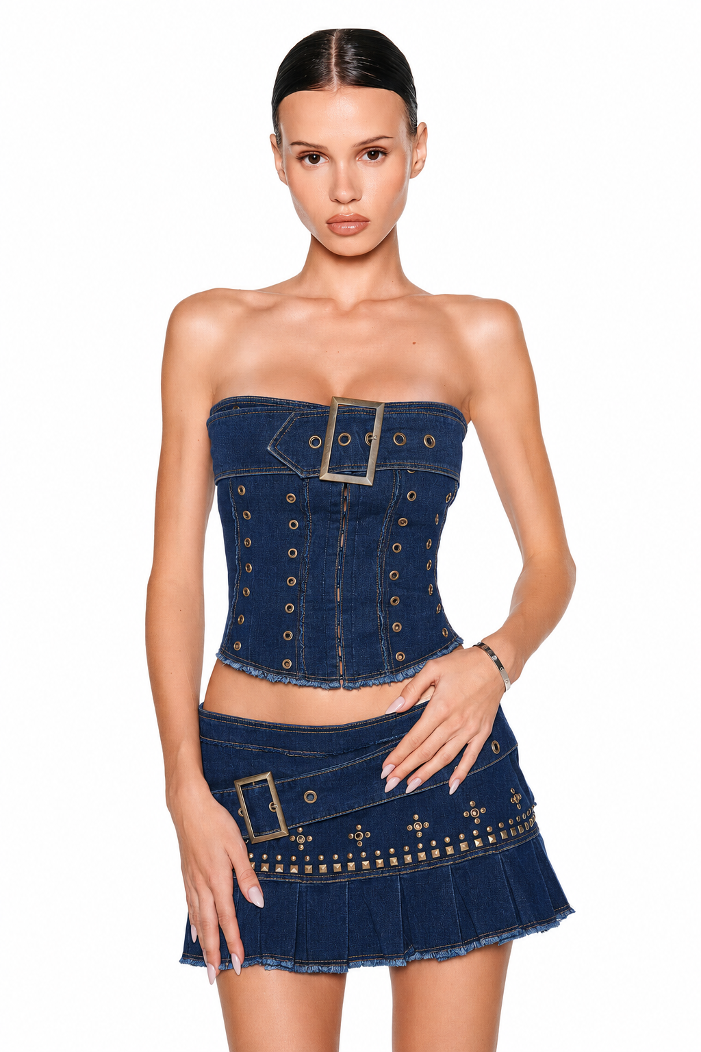 MASON MINI SKIRT - DARK DENIM